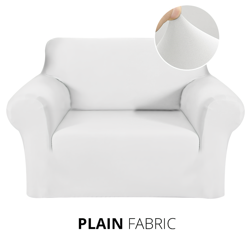 KAS Armchair Cover 4-Styles Elastic Sofa Cover Couch Covers for Living Room Stretchable Slipcover for Chairs - 1 Seater Chair Slip Cover - Ornate Home