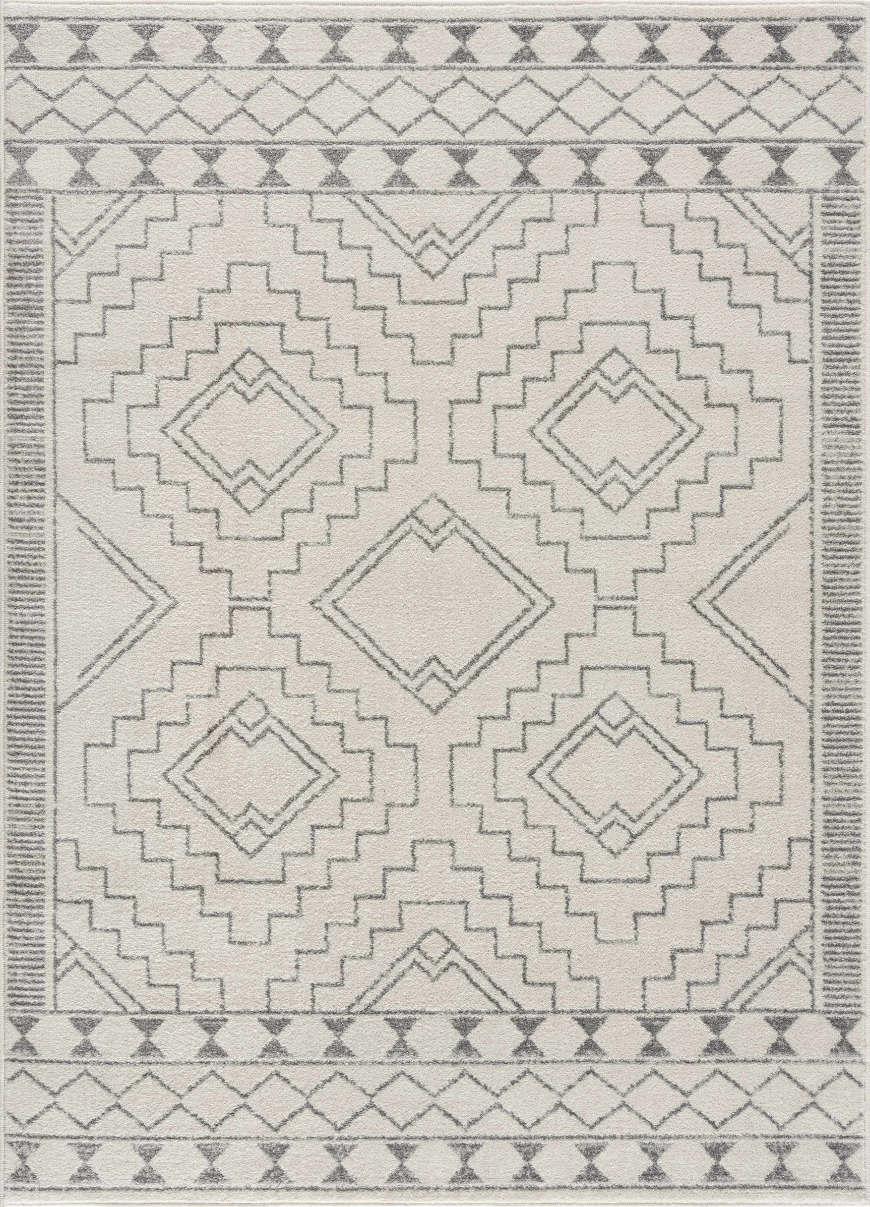 KMRSH-4614 Ivory Tribal Carpet - Clearance - Ornate Home