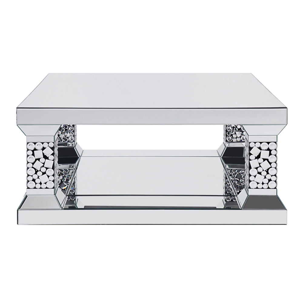 Kachina Mirrored & Faux Gems Coffee Table - Ornate Home