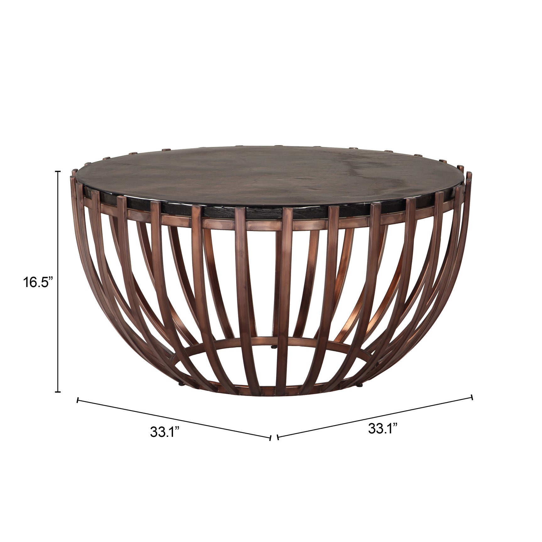 Kafig Bronze Coffee Table - Ornate Home