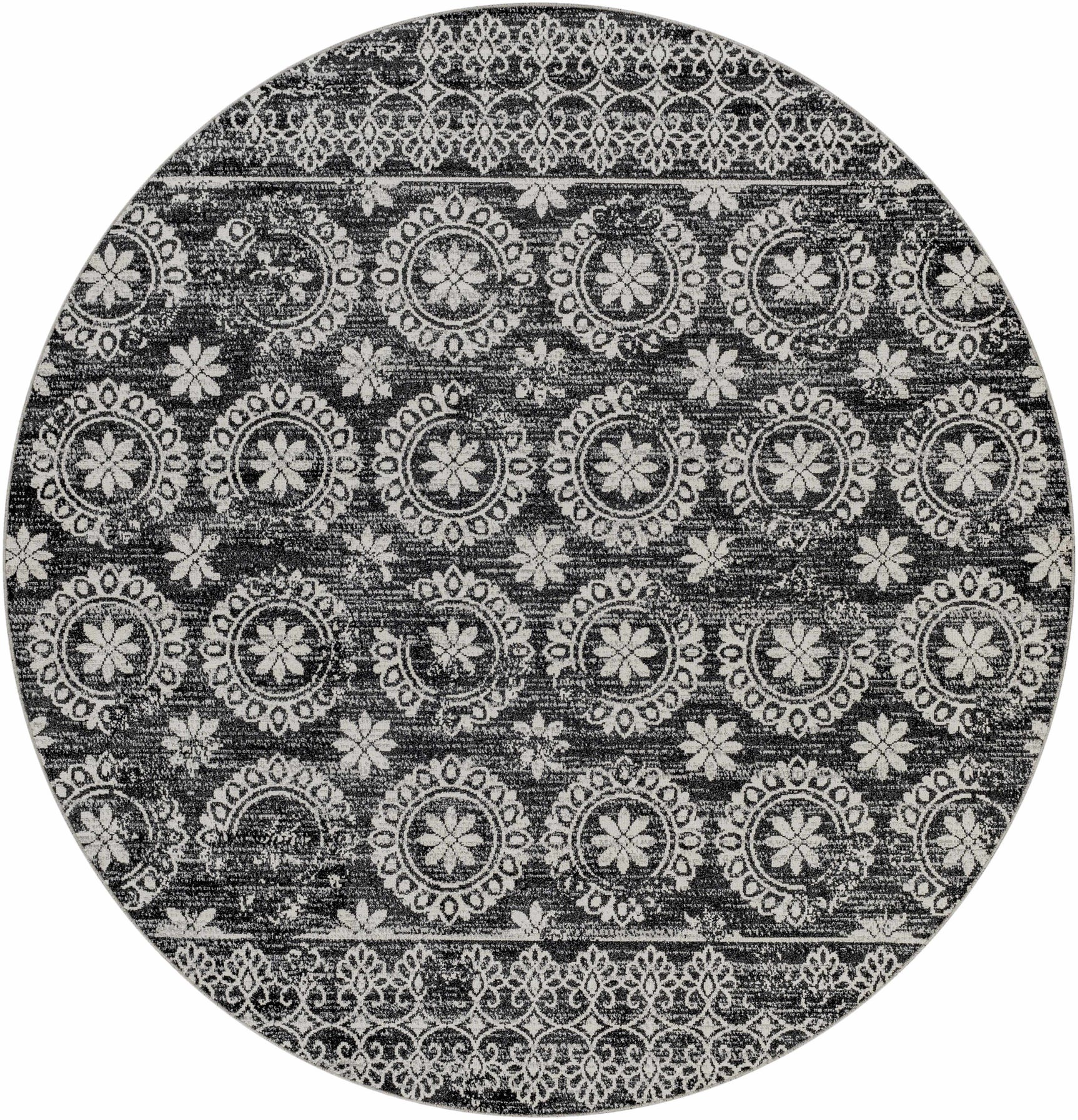 Kahraman Black & White Washable Rug - Clearance - Ornate Home