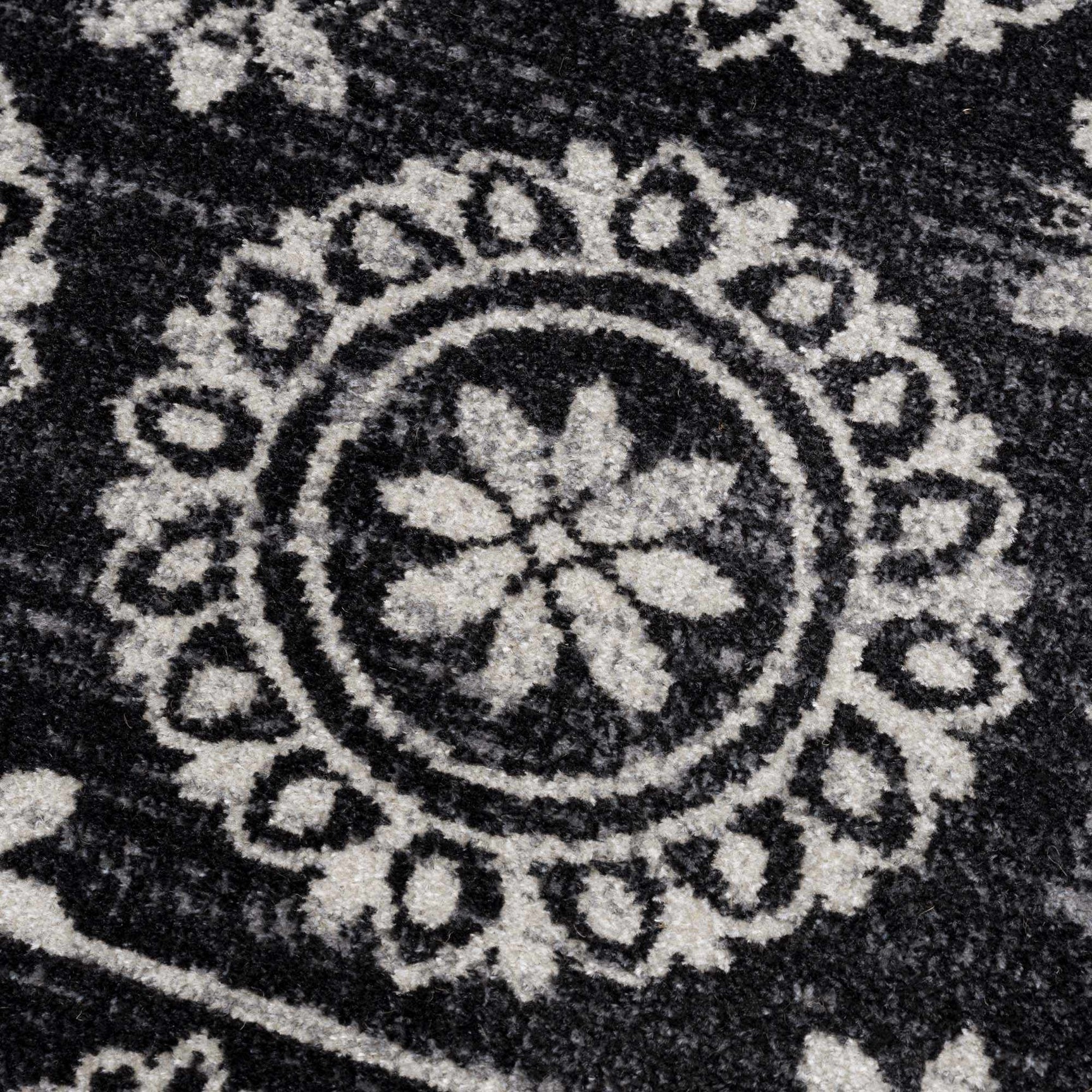 Kahraman Black & White Washable Rug - Clearance - Ornate Home