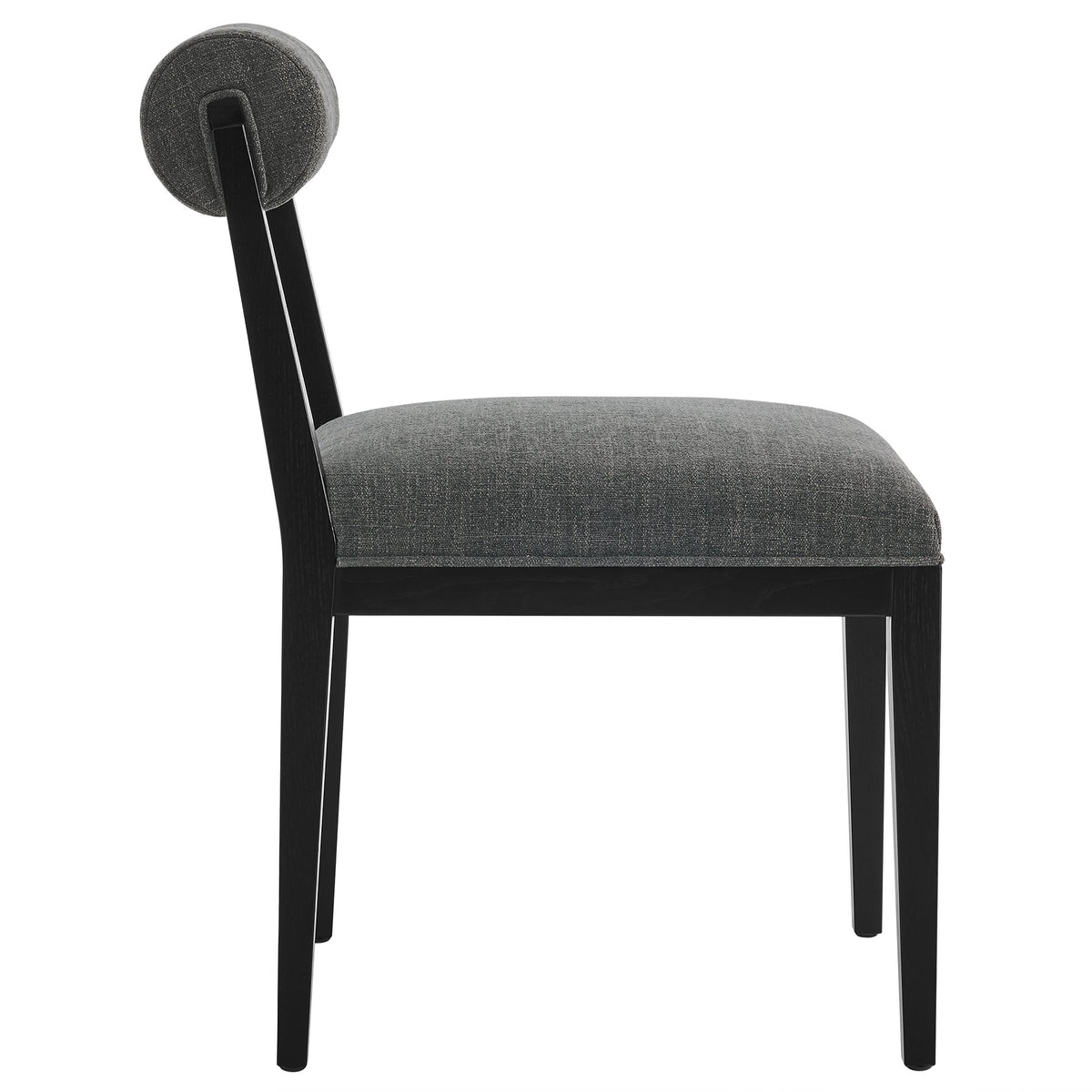 Kai Charcoal Fabric Dining Chair (Set of 2) - Ornate Home