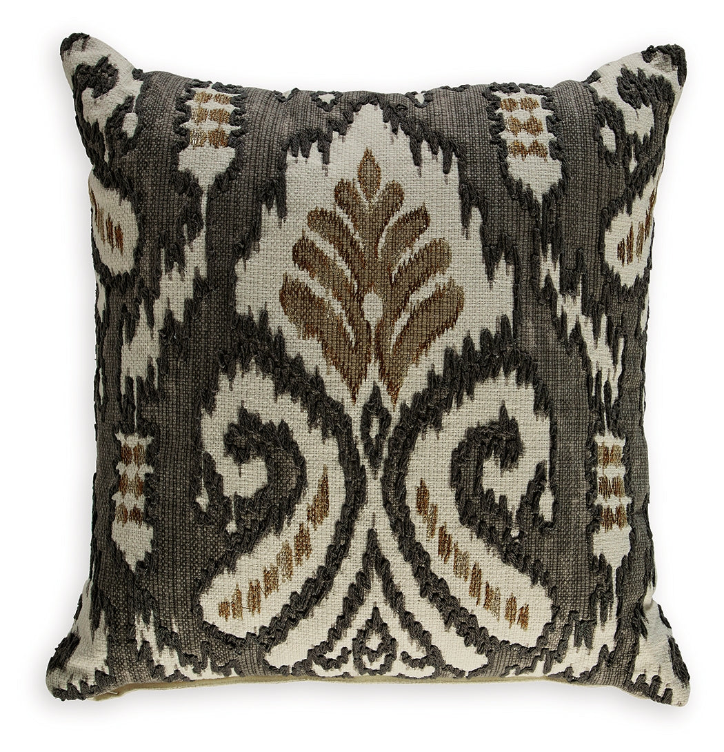 Kaidney Ivory/Gray/Gold Pillow (Set of 4) (Online Special Price) - Ornate Home