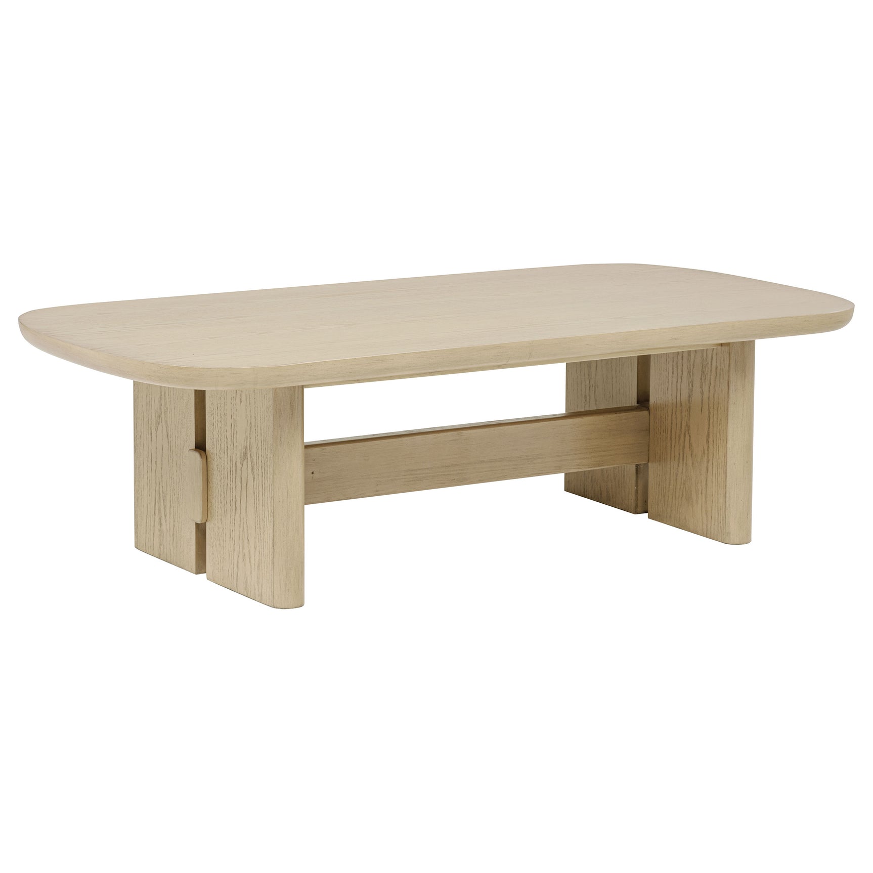 Kailani Beige Oak 3-piece Coastal Coffee and End Table Set - Ornate Home