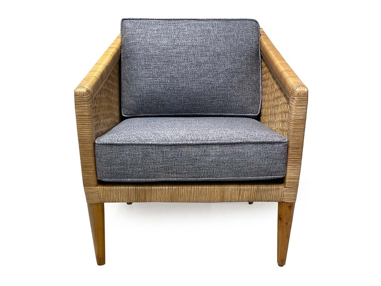Kaitlin Natural/Blue Accent Chair - Ornate Home