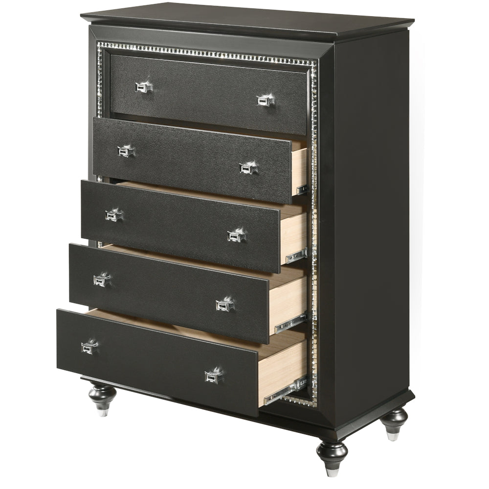 Kaitlyn Metallic Gray Chest - Ornate Home