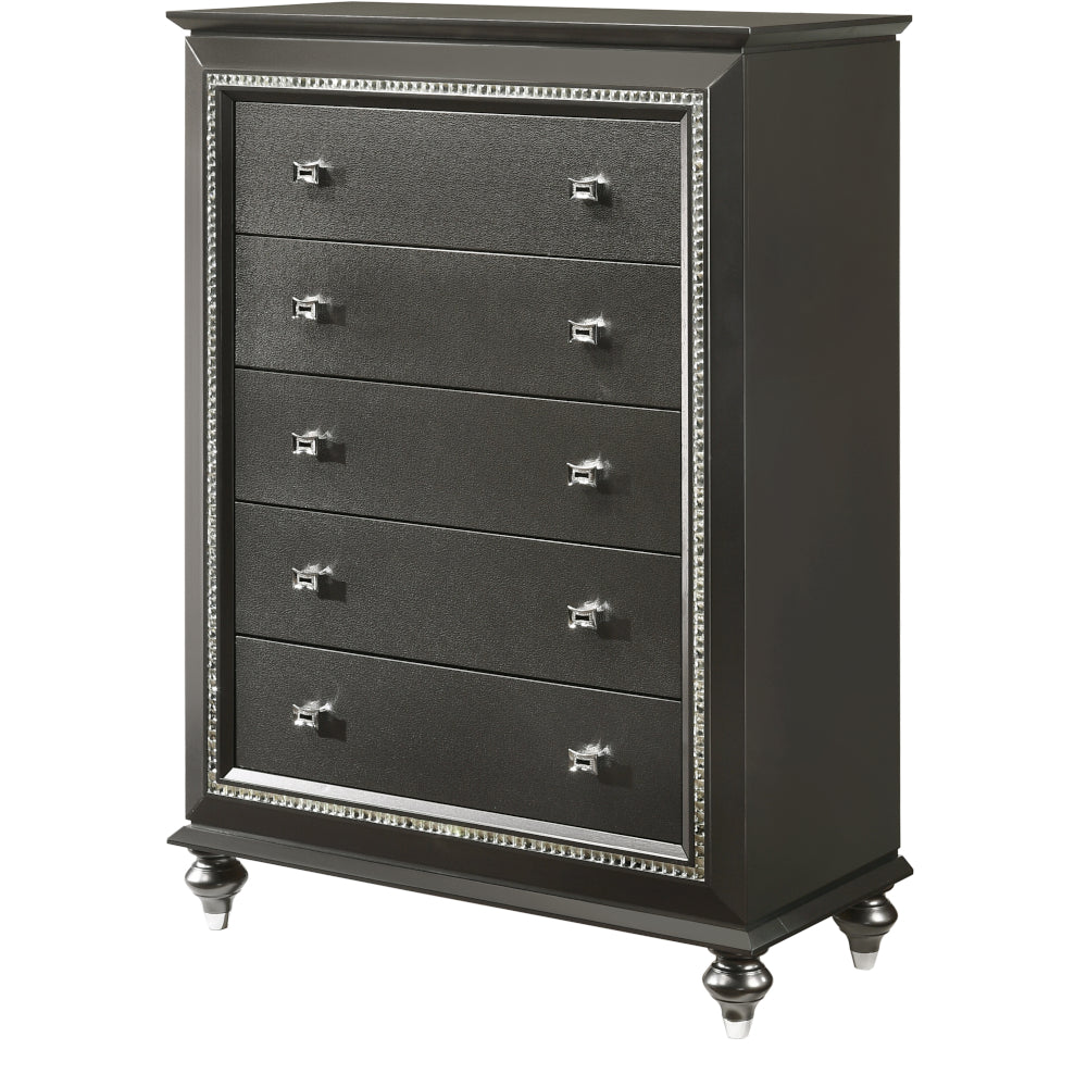 Kaitlyn Metallic Gray Chest - Ornate Home