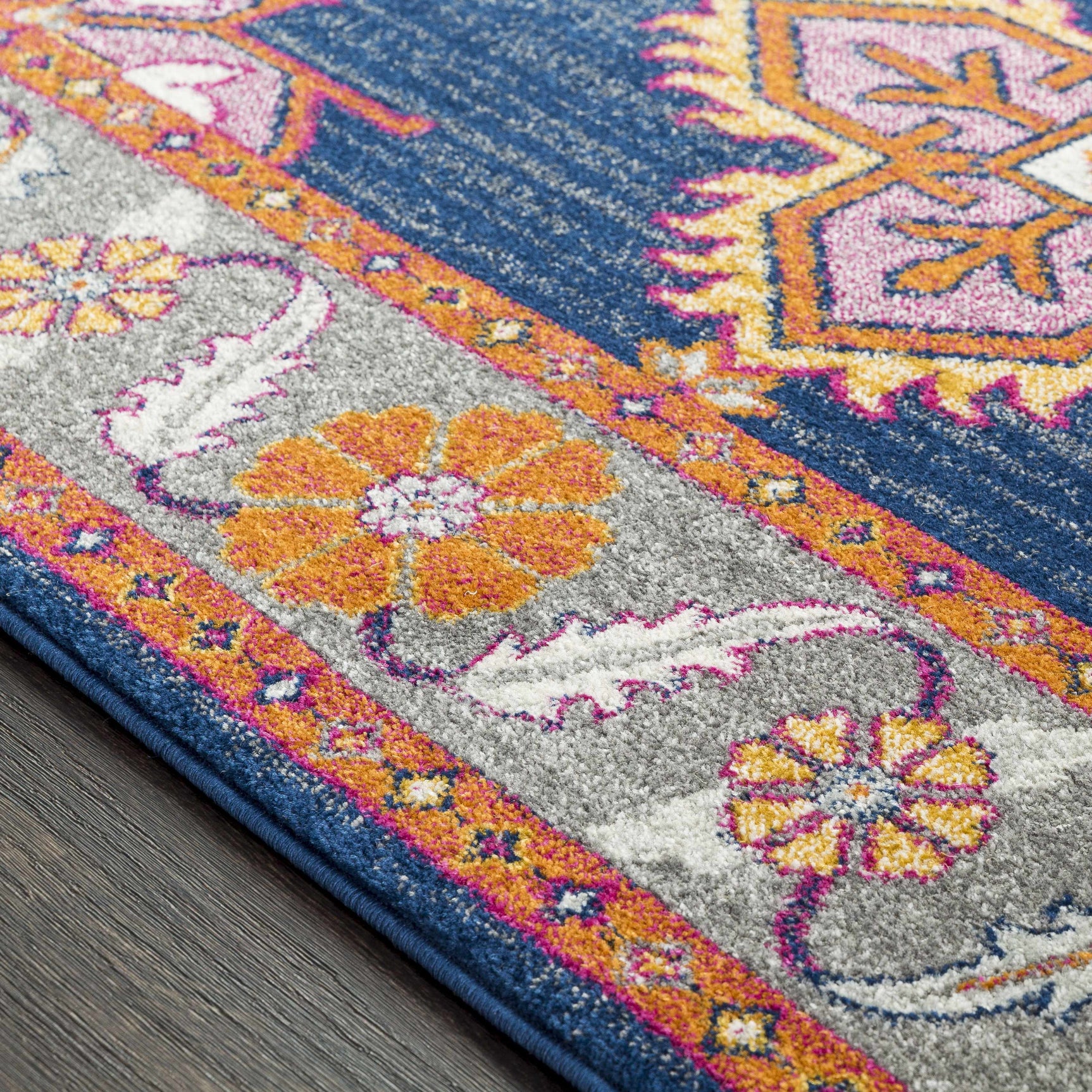 Kaitlyn Navy Area Rug - Ornate Home