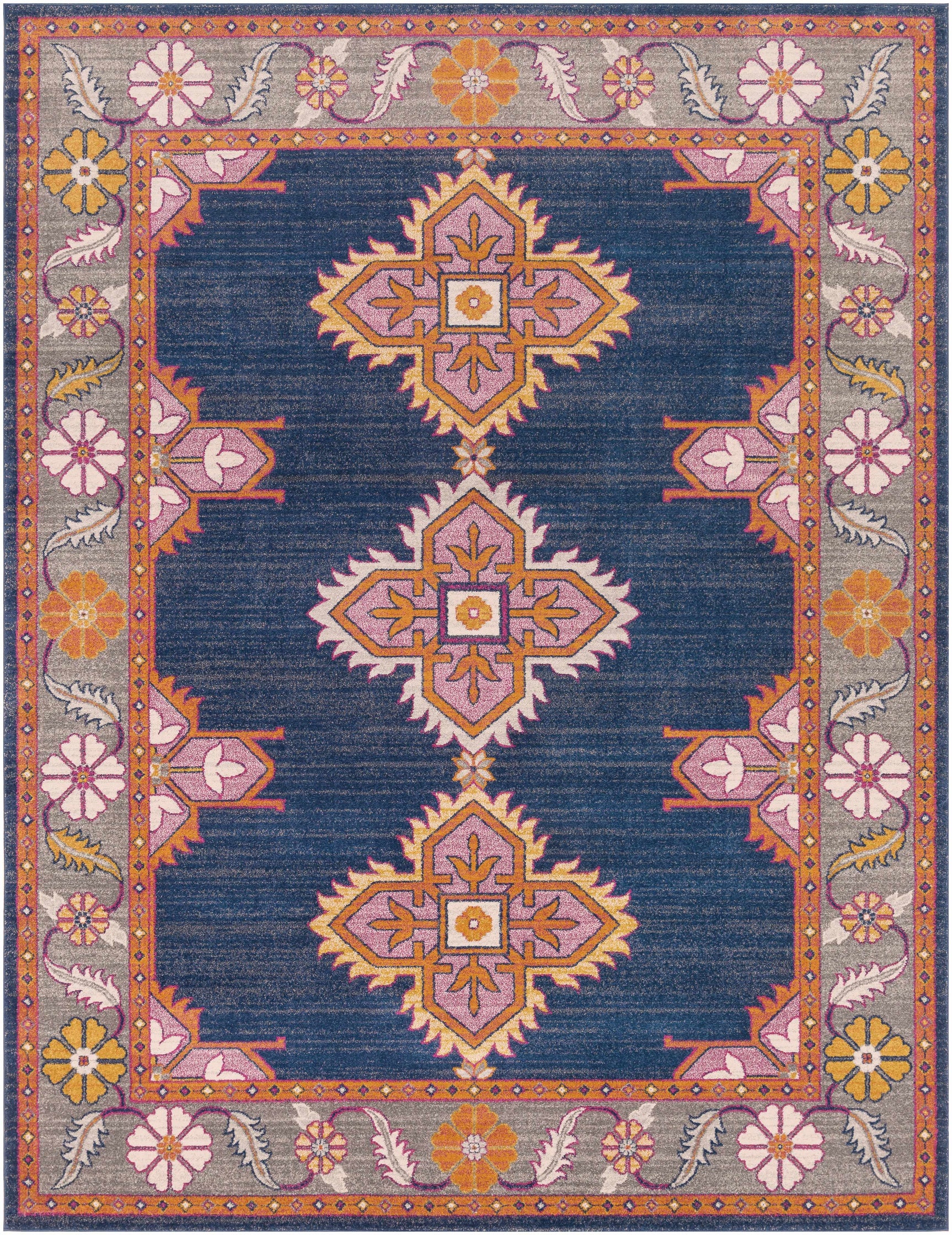 Kaitlyn Navy Area Rug - Ornate Home