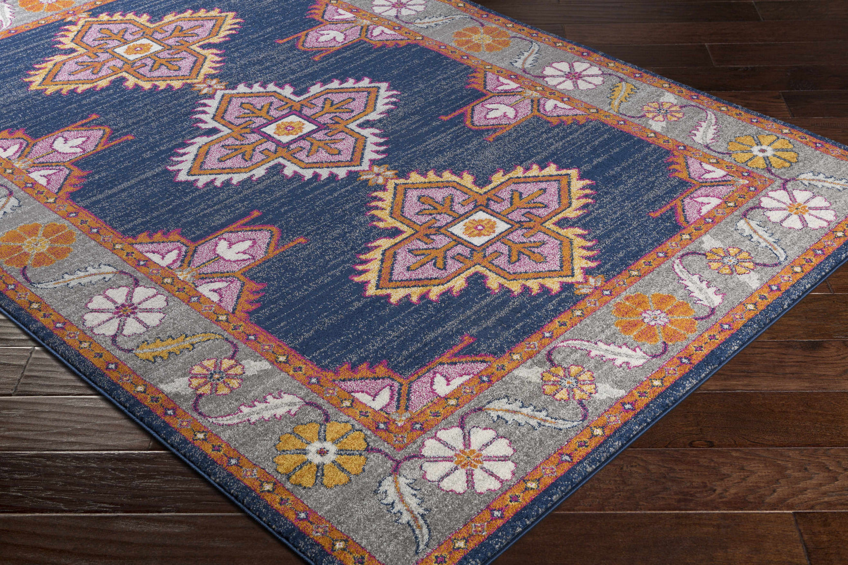 Kaitlyn Navy Area Rug - Ornate Home
