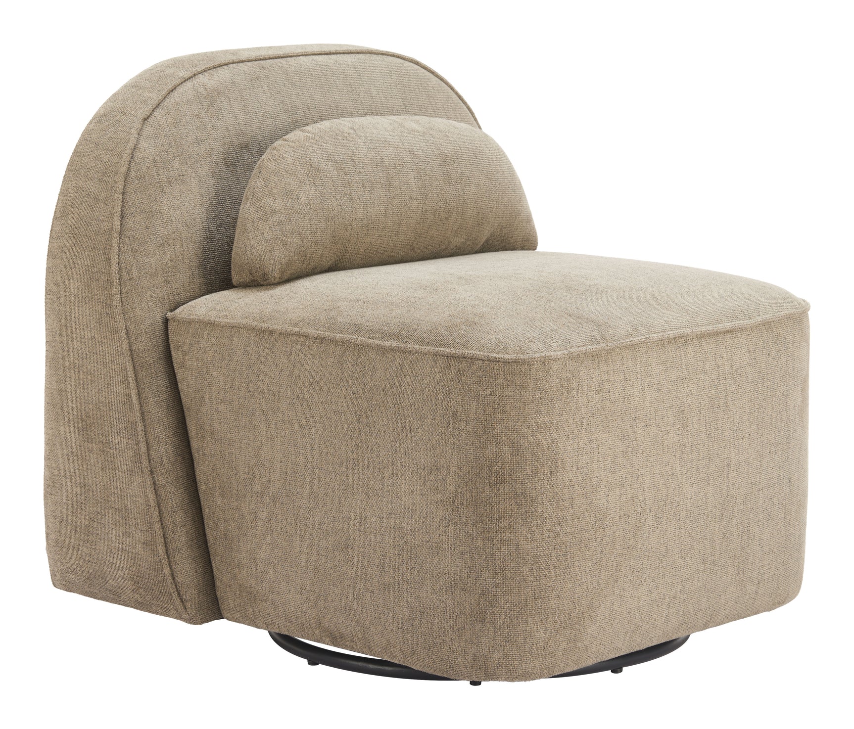 Kakao Olive Brown Swivel Chair