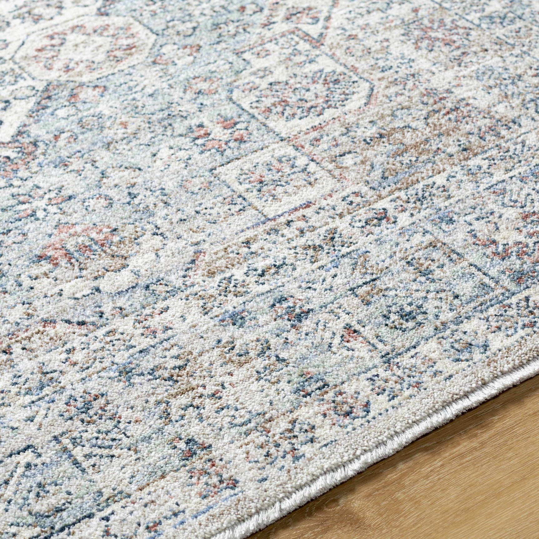 Kalei Beige & Blue Area Rug - Clearance - Ornate Home
