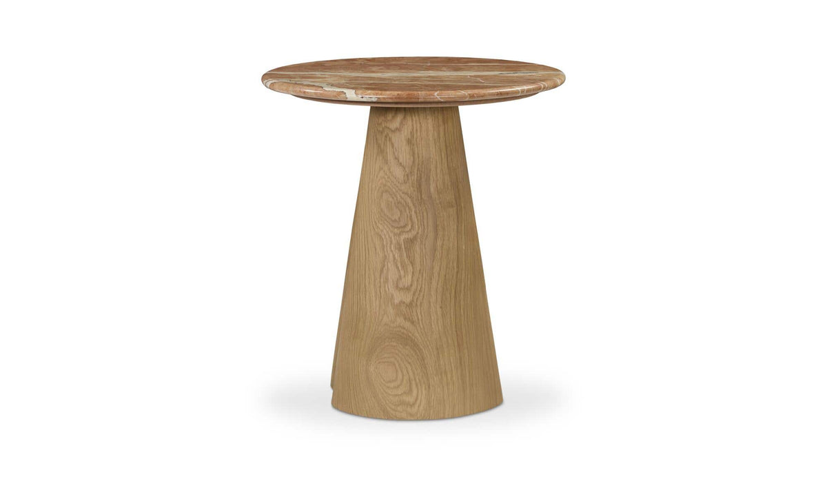 Kaleta Rosso Alicante Marble Side Table - Ornate Home