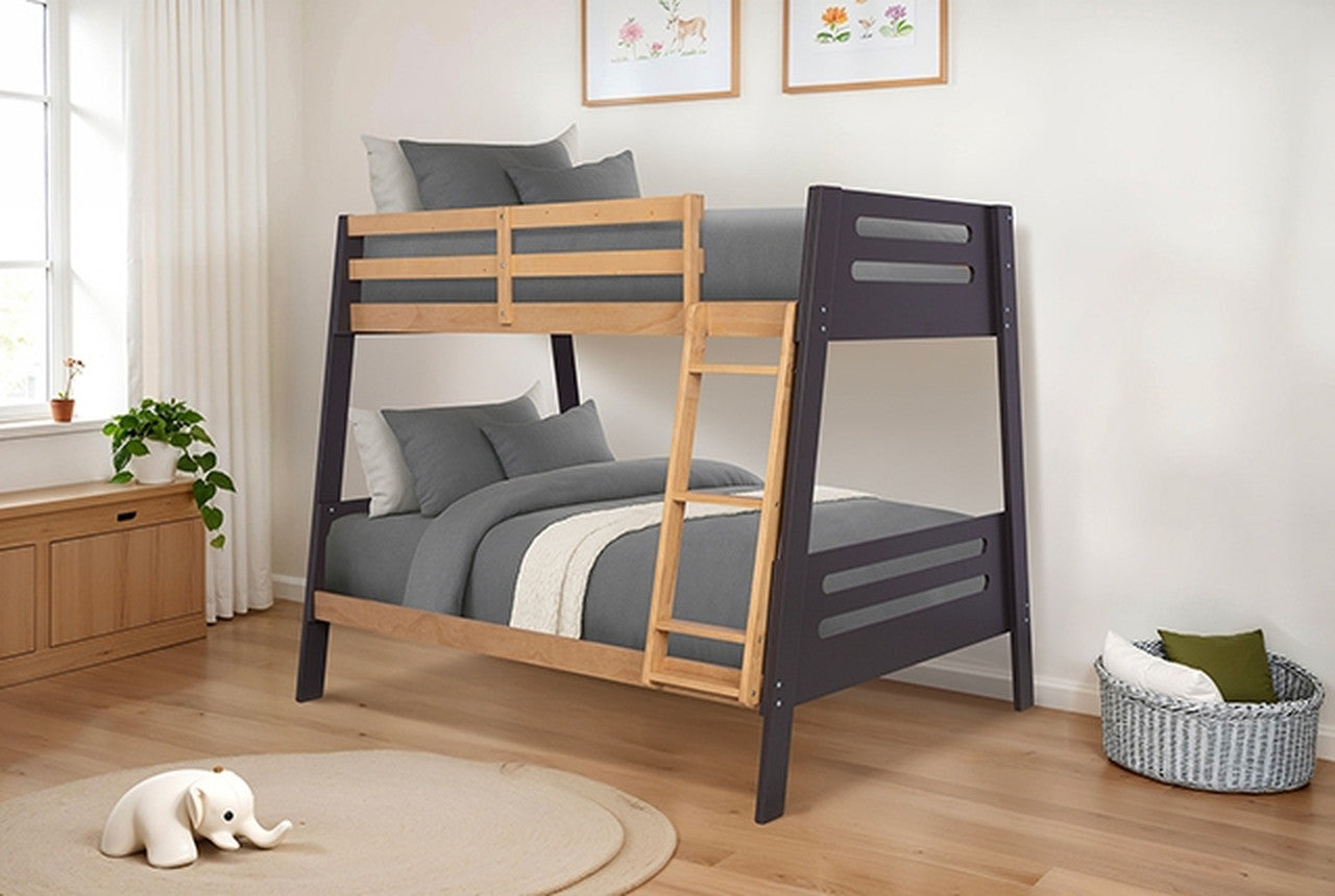 Kallen Oak Twin/Full Bunk Bed - Ornate Home