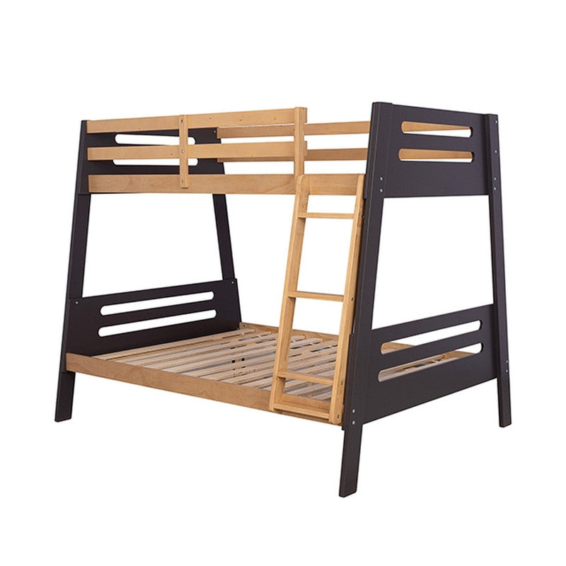 Kallen Oak Twin/Full Bunk Bed - Ornate Home