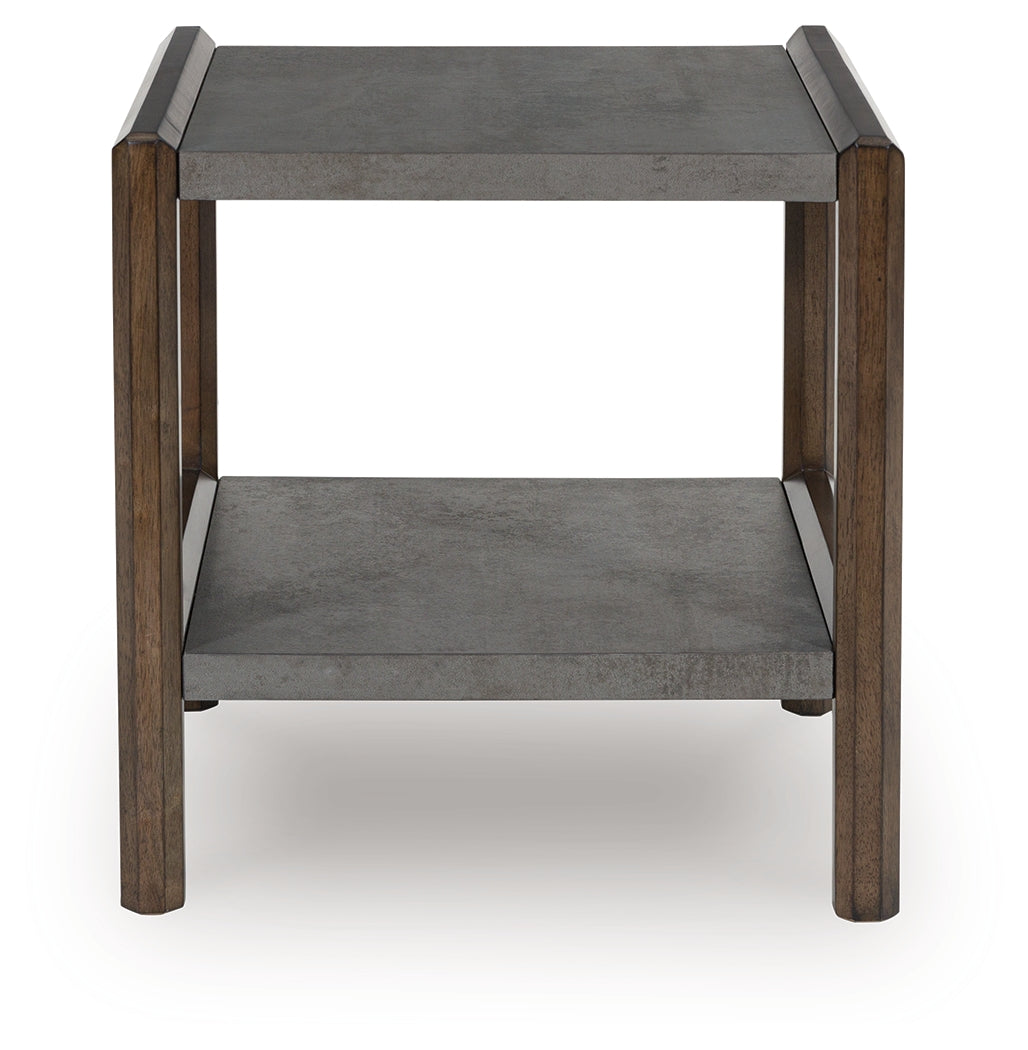 Kallenny Brown/Gray Rectangular End Table (Online Special Price) - Ornate Home