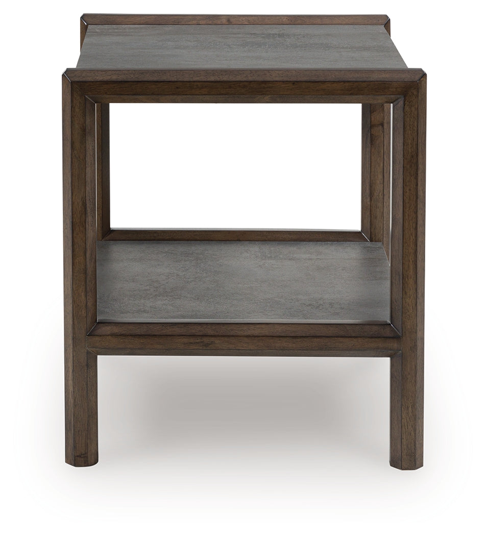 Kallenny Brown/Gray Rectangular End Table - Ornate Home