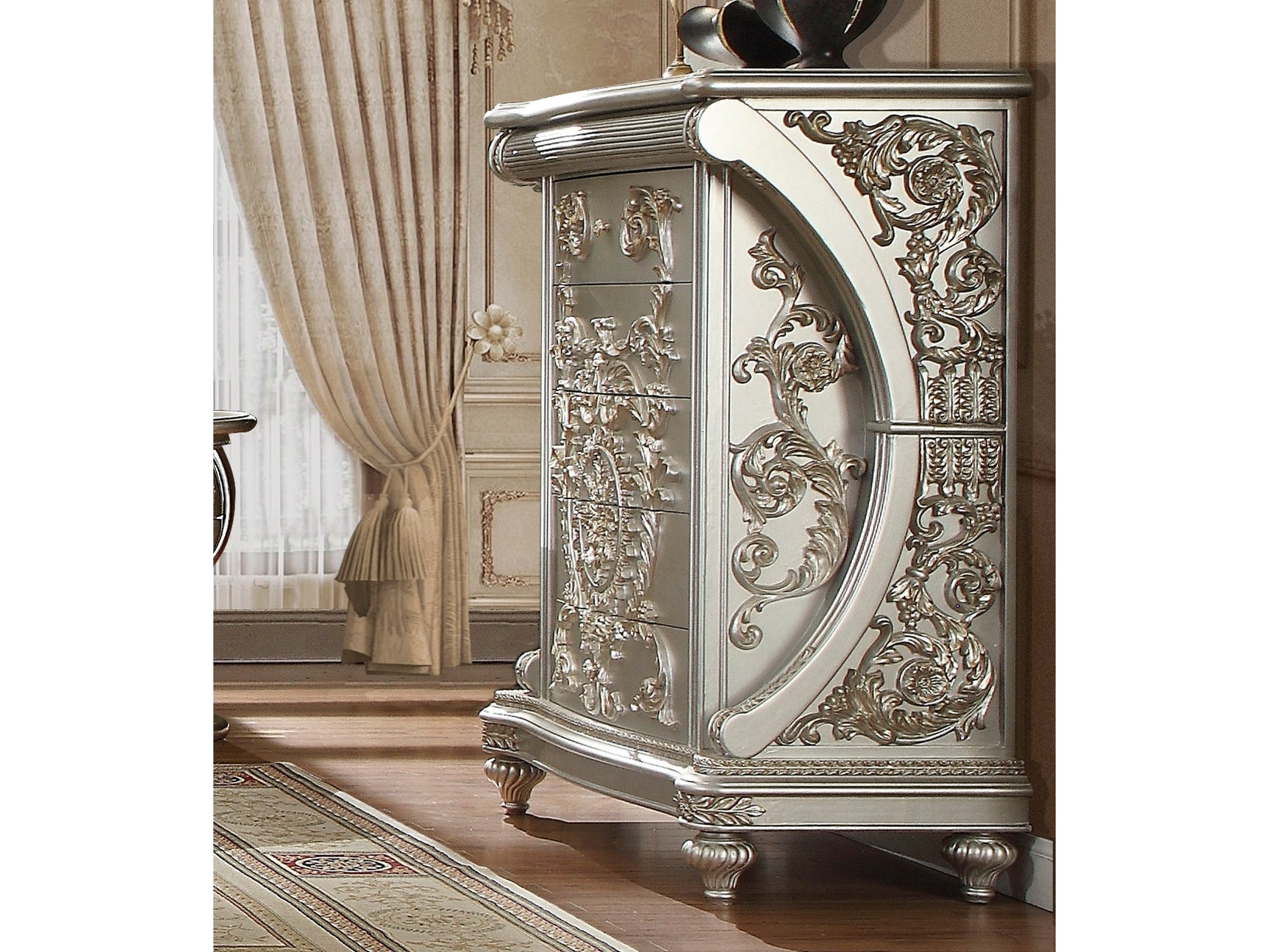 Kallista Silver Chest / HD-8088 - Ornate Home