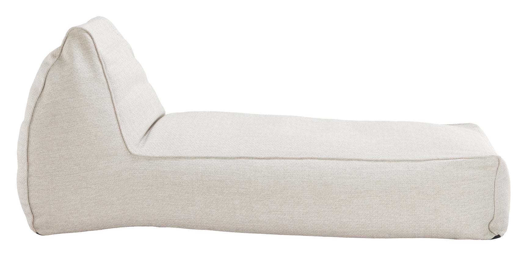 Kalm Beige Chaise Lounge - Ornate Home
