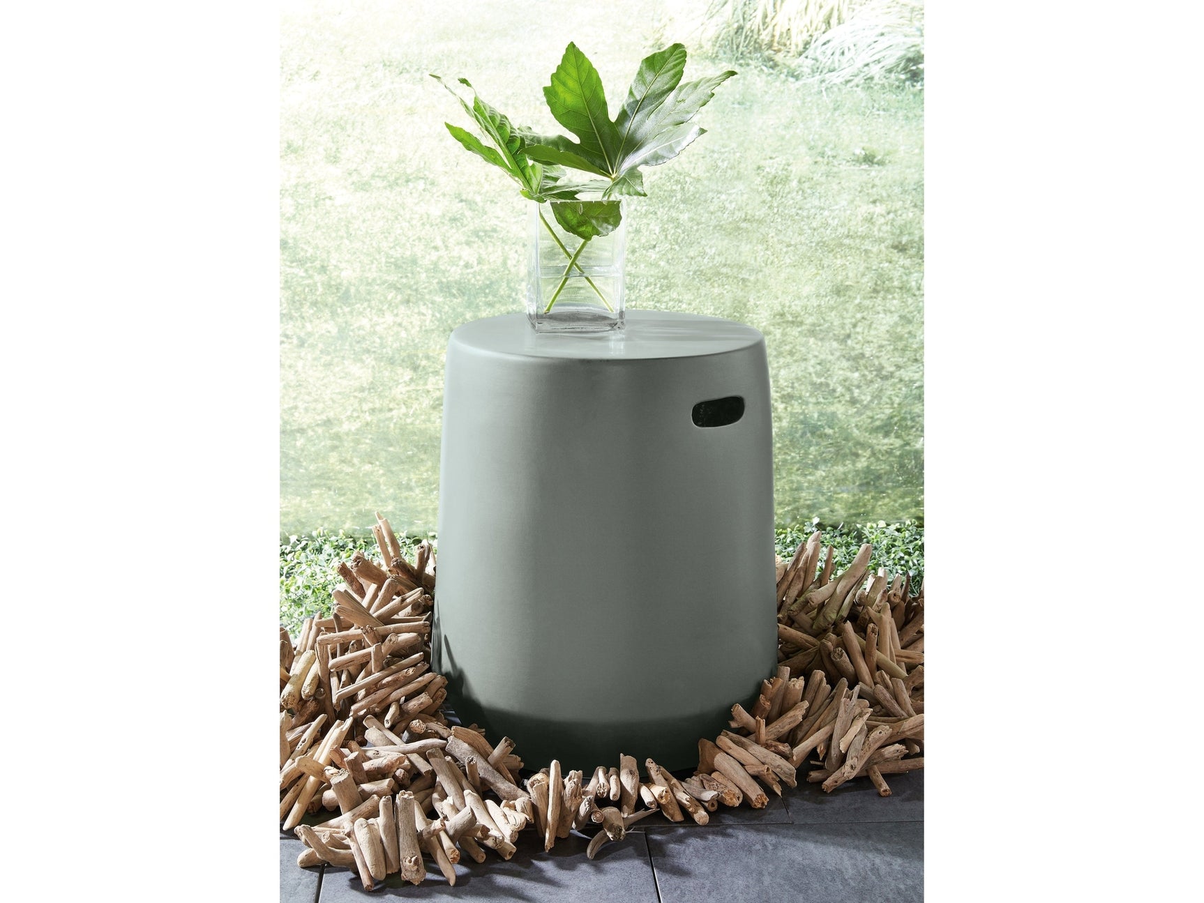 Kalmunds Gray Stool (Online Special Price) - Ornate Home