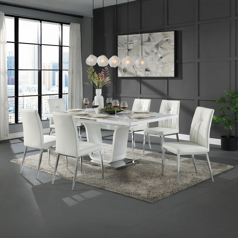 Kamaile White Side Chair (Set of 2) - Ornate Home