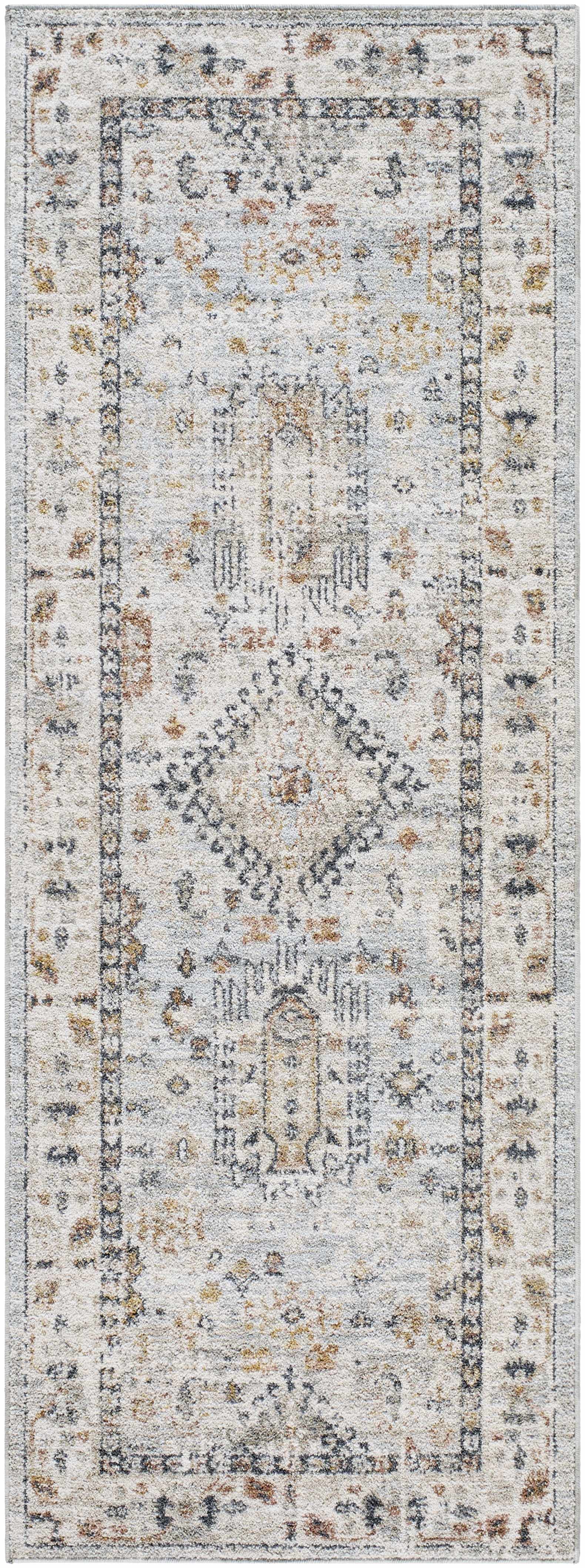 Kamau Cream & Blue Area Rug - Clearance - Ornate Home