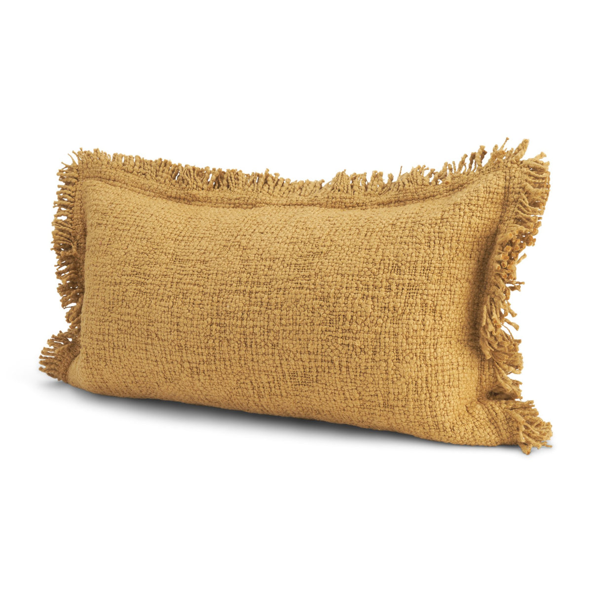 Kambal Mustard 14x26 Cotton Decorative Pillow Cover