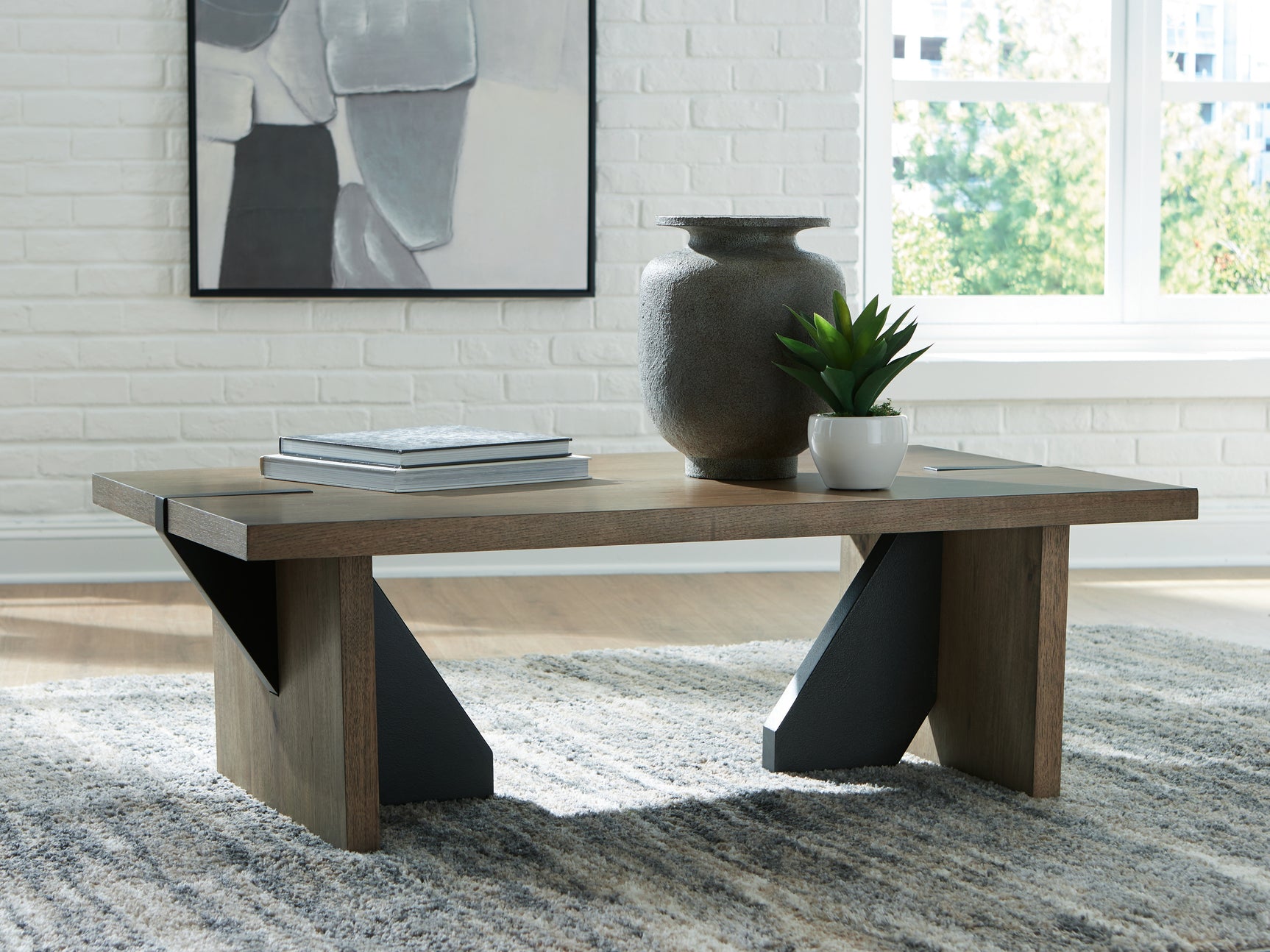 Kandinew Light Brown Coffee Table (Online Special Price) - Ornate Home