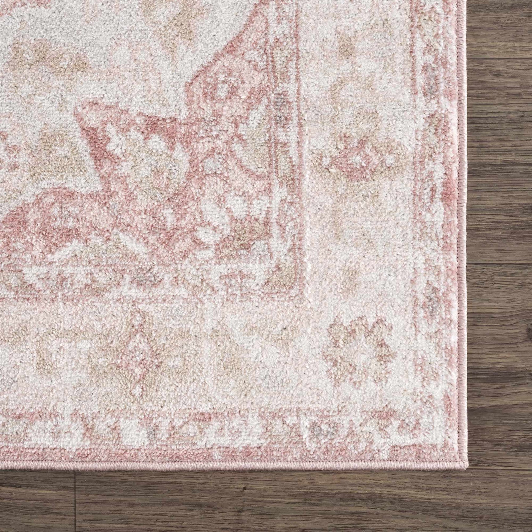 Kandos Blush & Light Pink Area Rug - Ornate Home