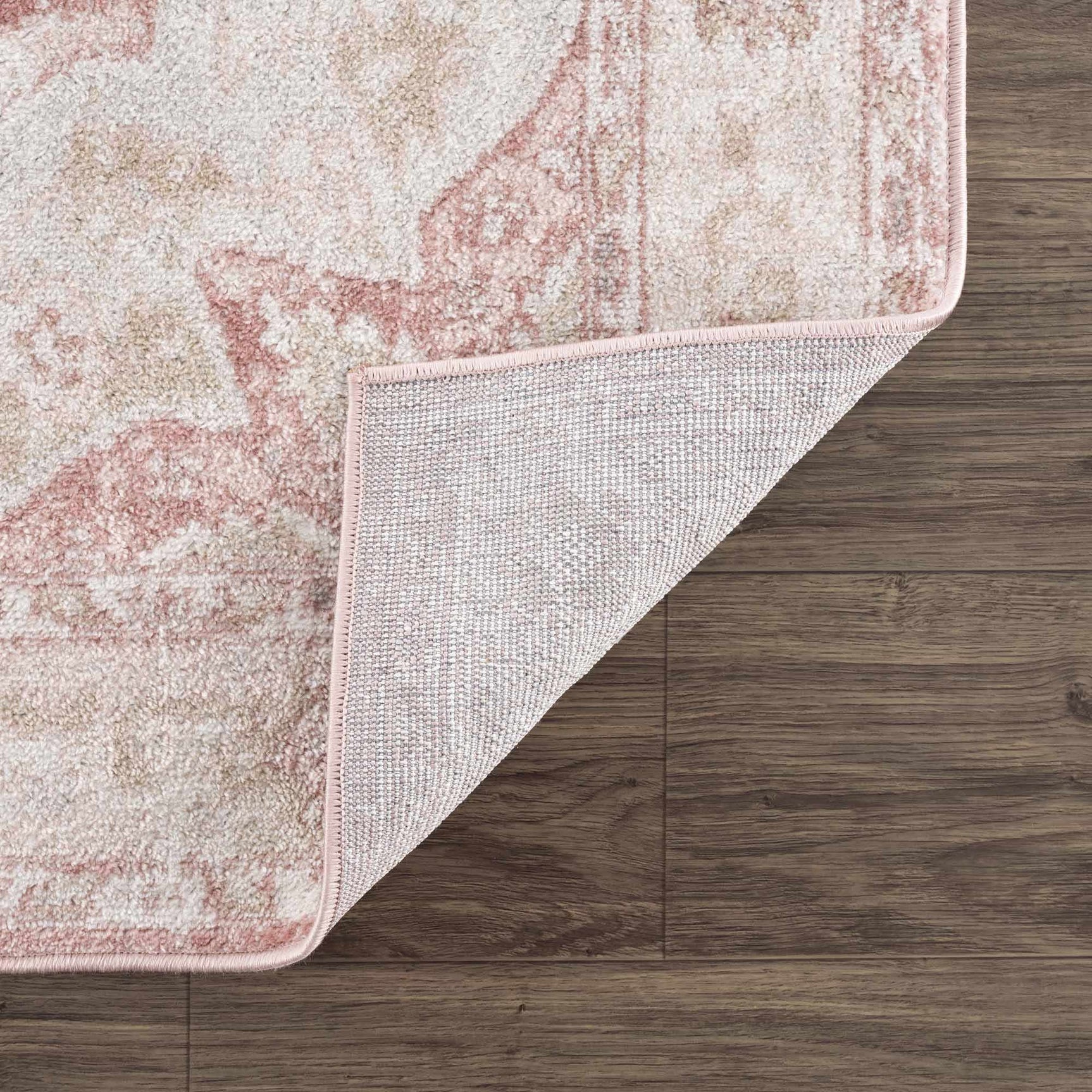Kandos Blush & Light Pink Area Rug - Ornate Home