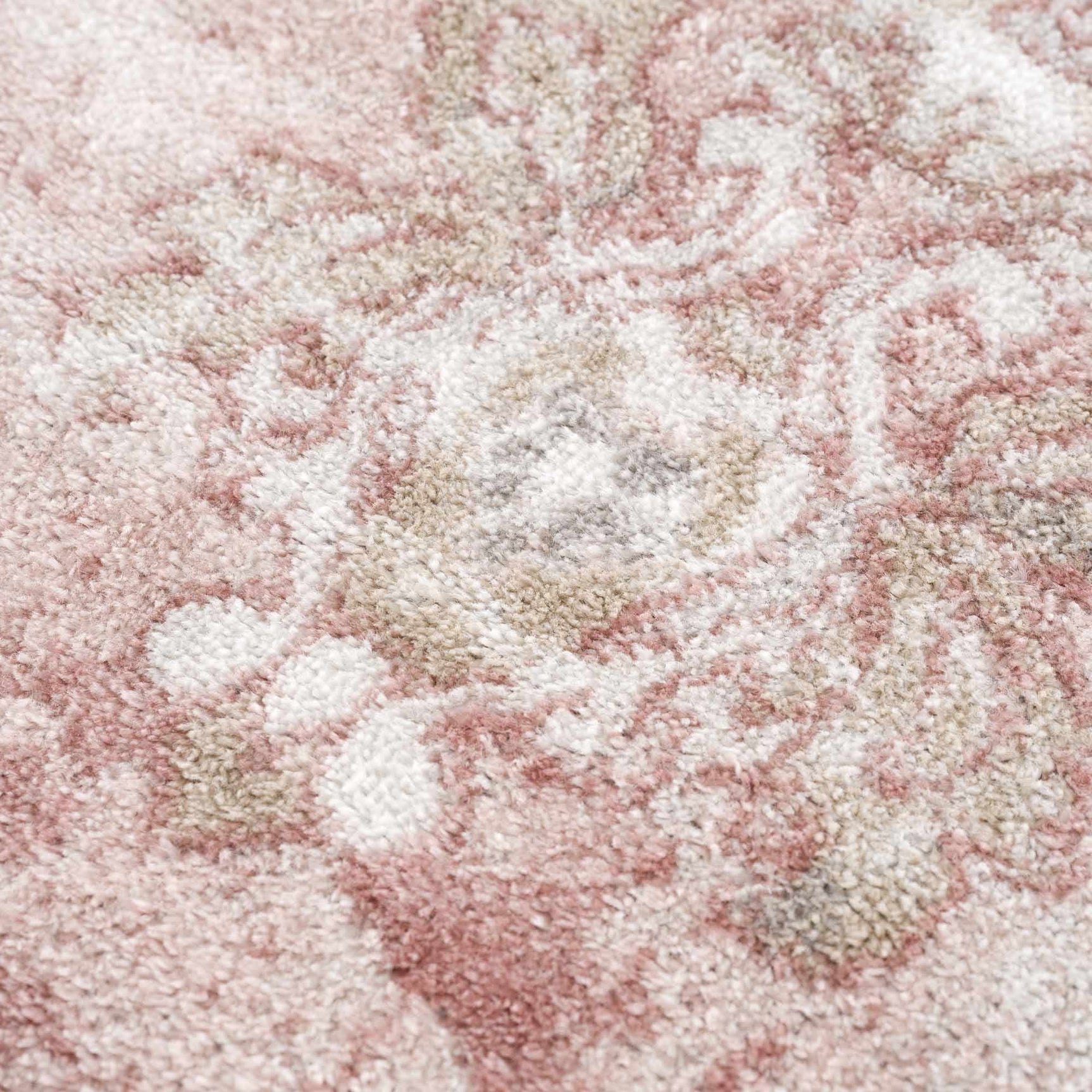 Kandos Blush & Light Pink Area Rug - Ornate Home