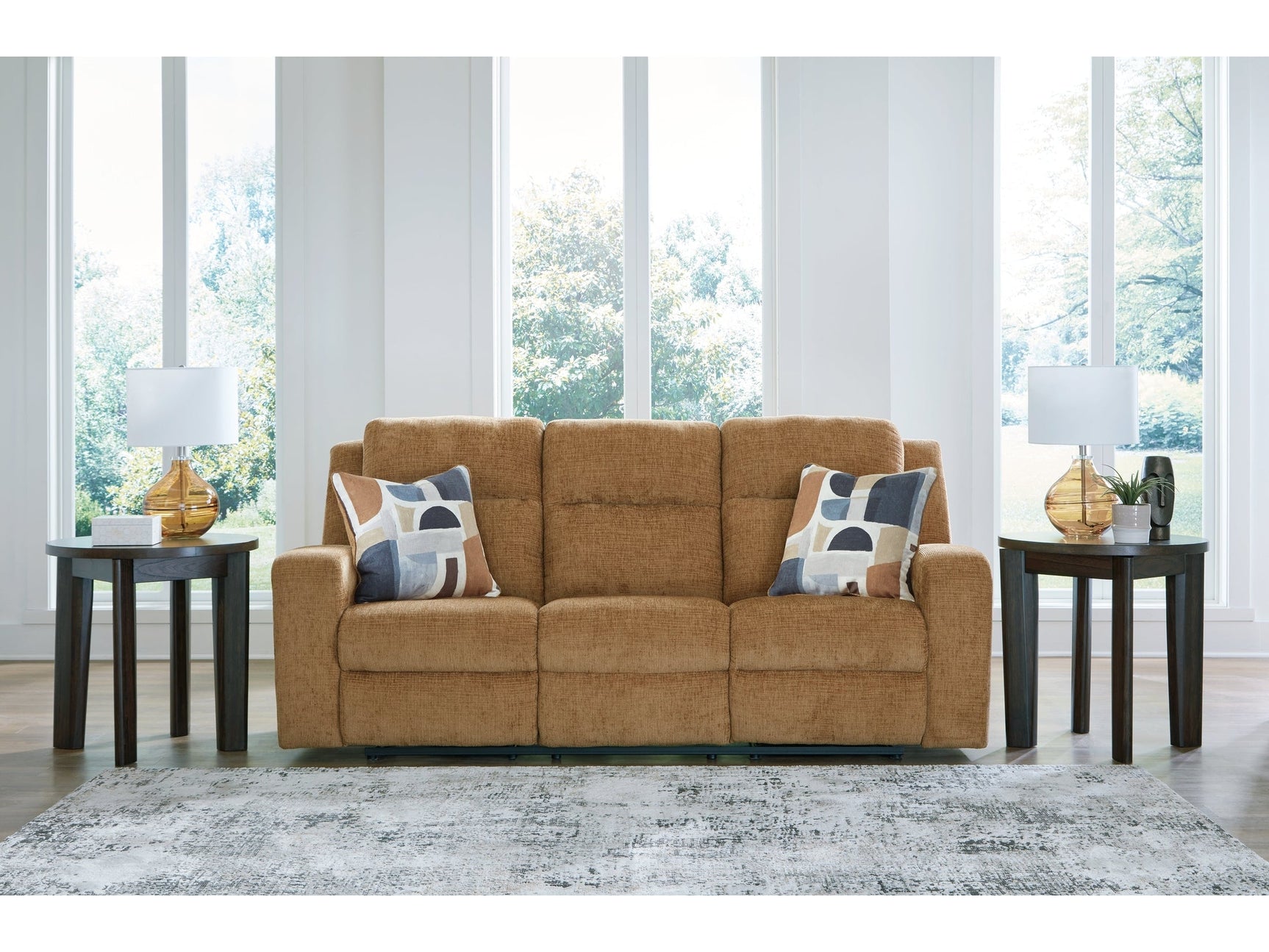 Kanlow Honey Reclining Sofa (Online Special Price) - Ornate Home