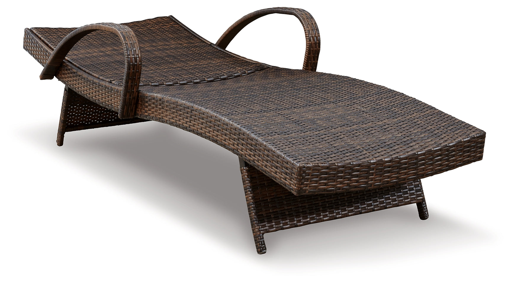 Kantana Brown 2 Outdoor Chaise Lounge Chairs and End Table - Ornate Home