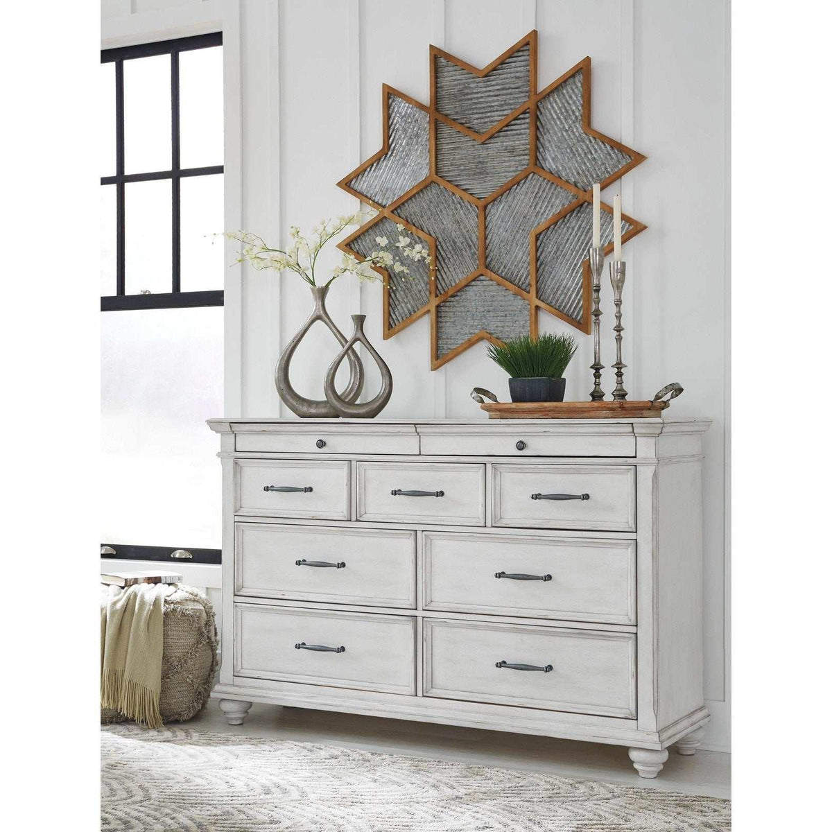 Ashley Furniture Kanwyn Whitewash Dresser (Online Special Price)