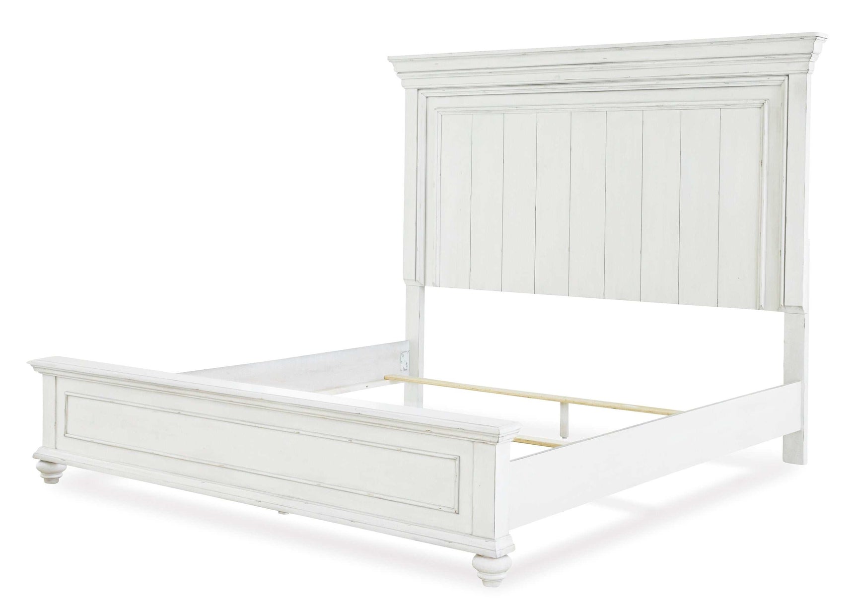 Kanwyn Whitewash Queen Panel Bed - Ornate Home