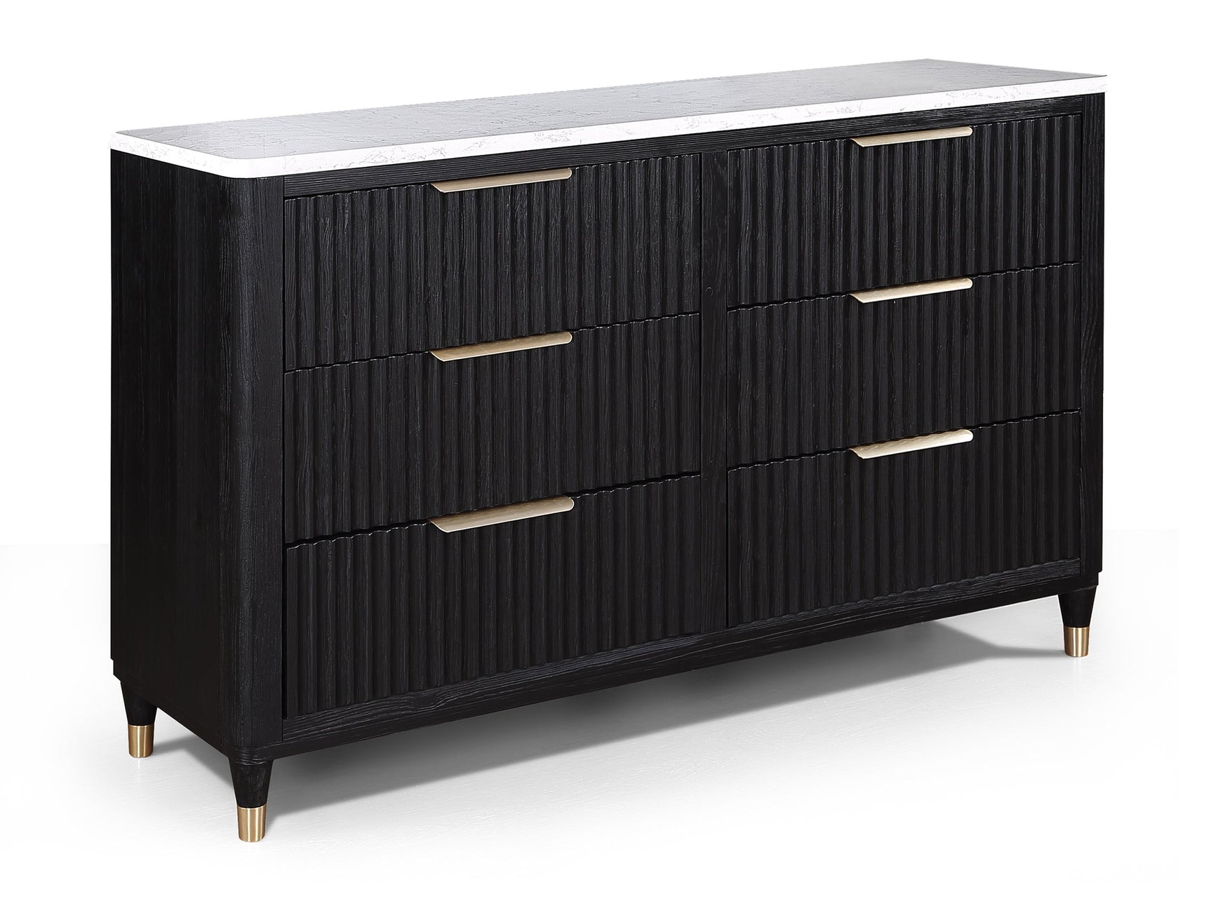 Kara Black Dresser - Ornate Home