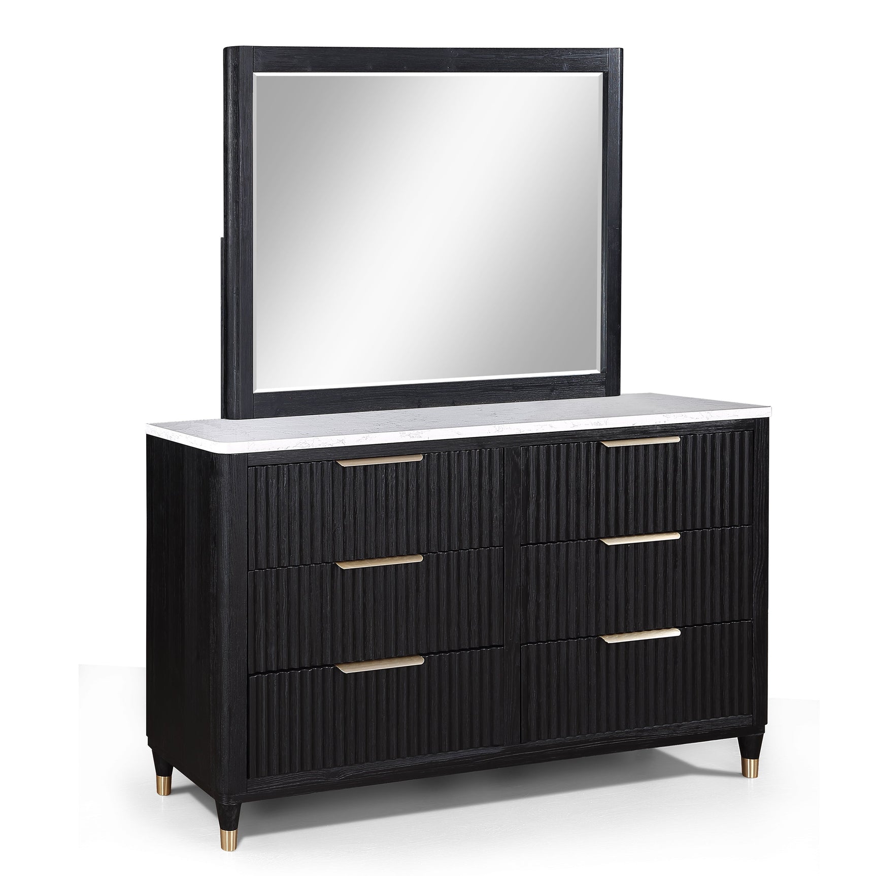 Kara Black Dresser - Ornate Home