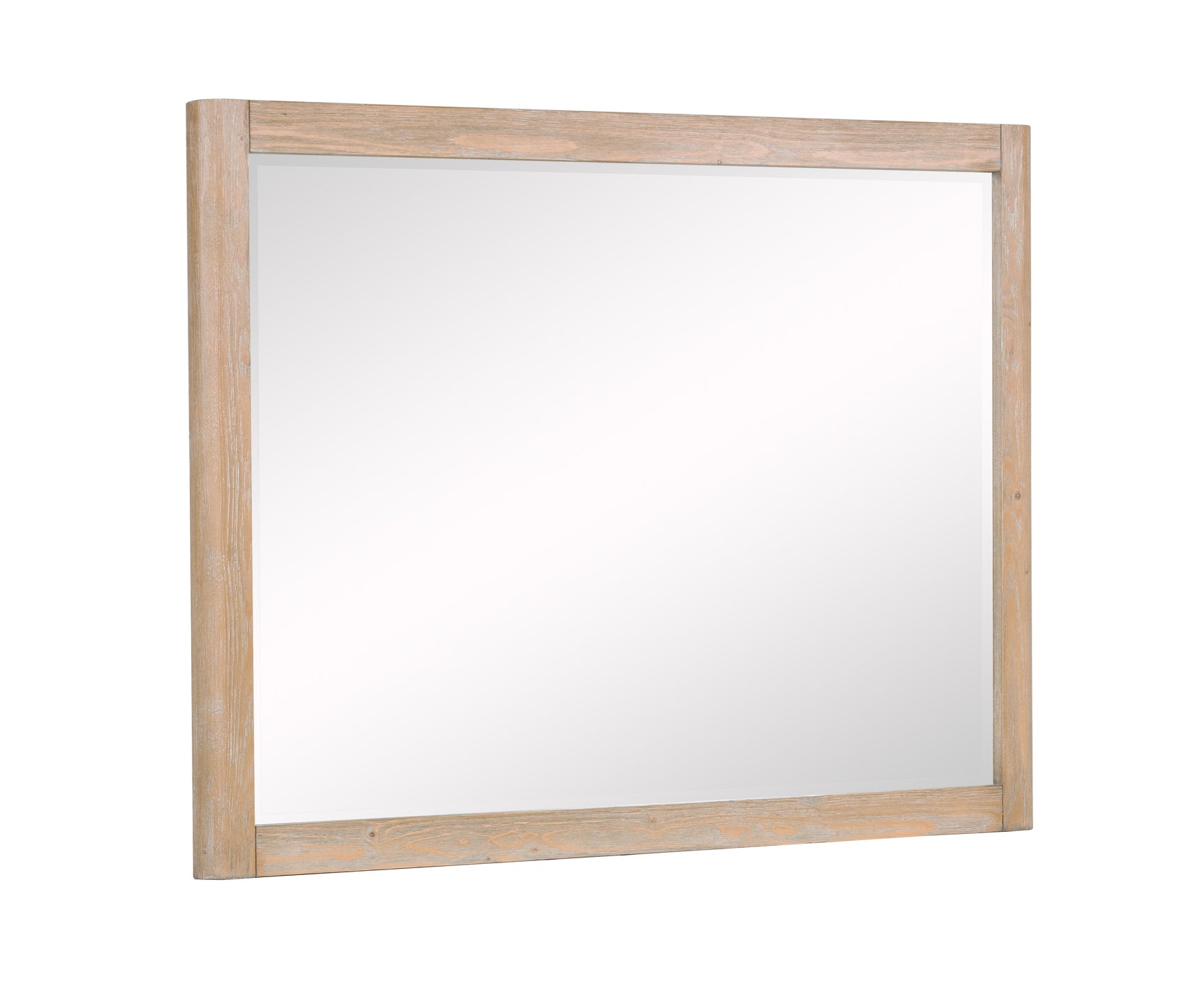 Kara Cerused Natural Upholstered Panel Bedroom Set - Ornate Home