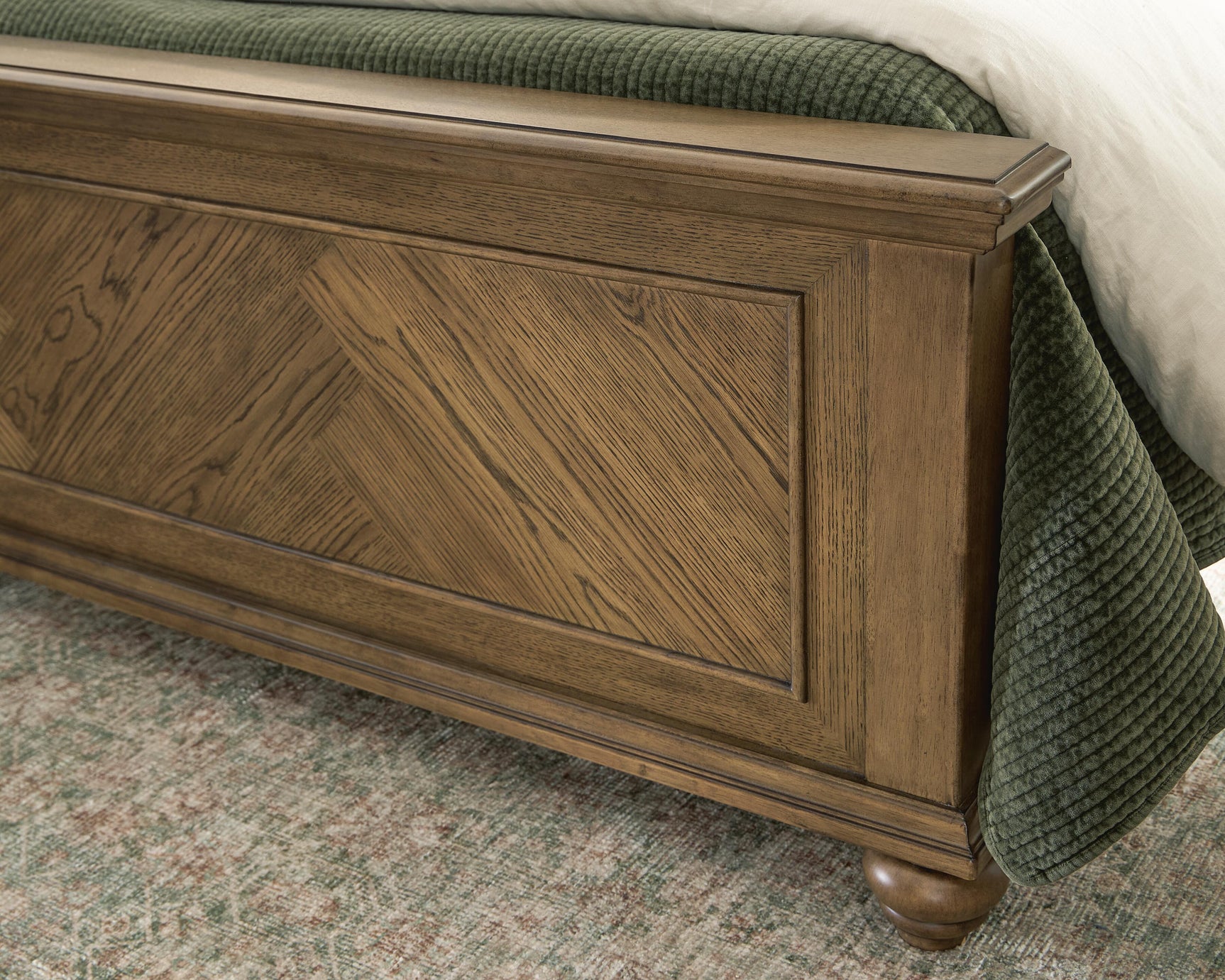 Karallin Medium Brown California King Panel Bed - Ornate Home
