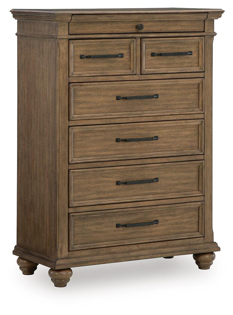 Karallin Medium Brown Chest of Drawers - Ornate Home