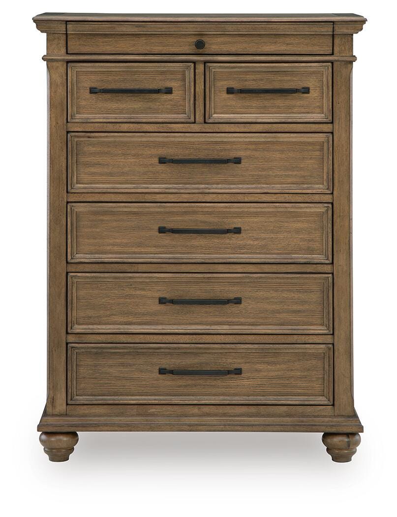 Karallin Medium Brown Chest of Drawers - Ornate Home