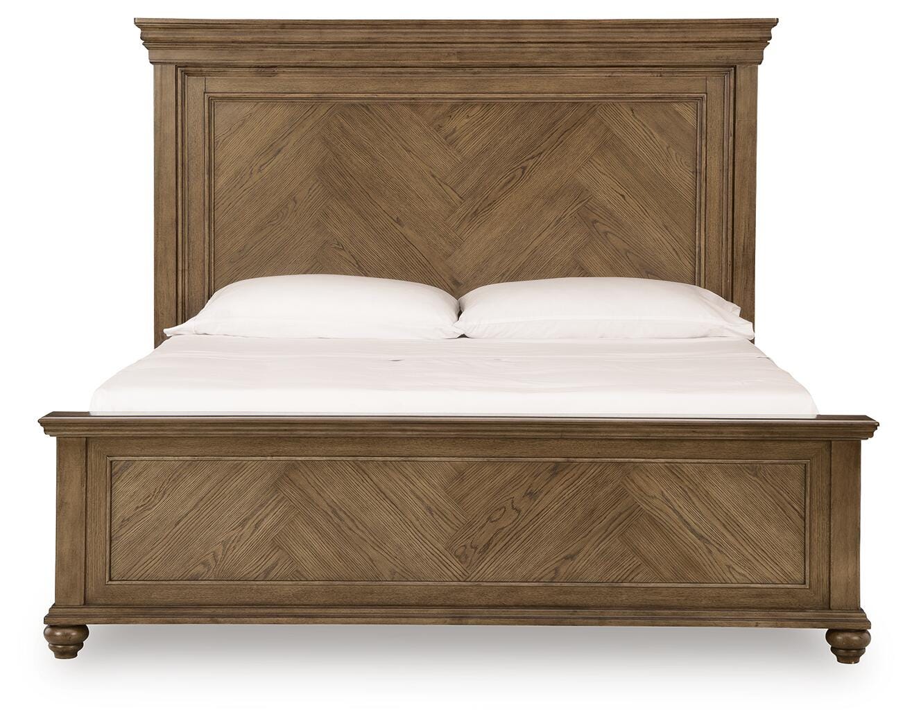 Karallin Medium Brown King Panel Bed - Ornate Home