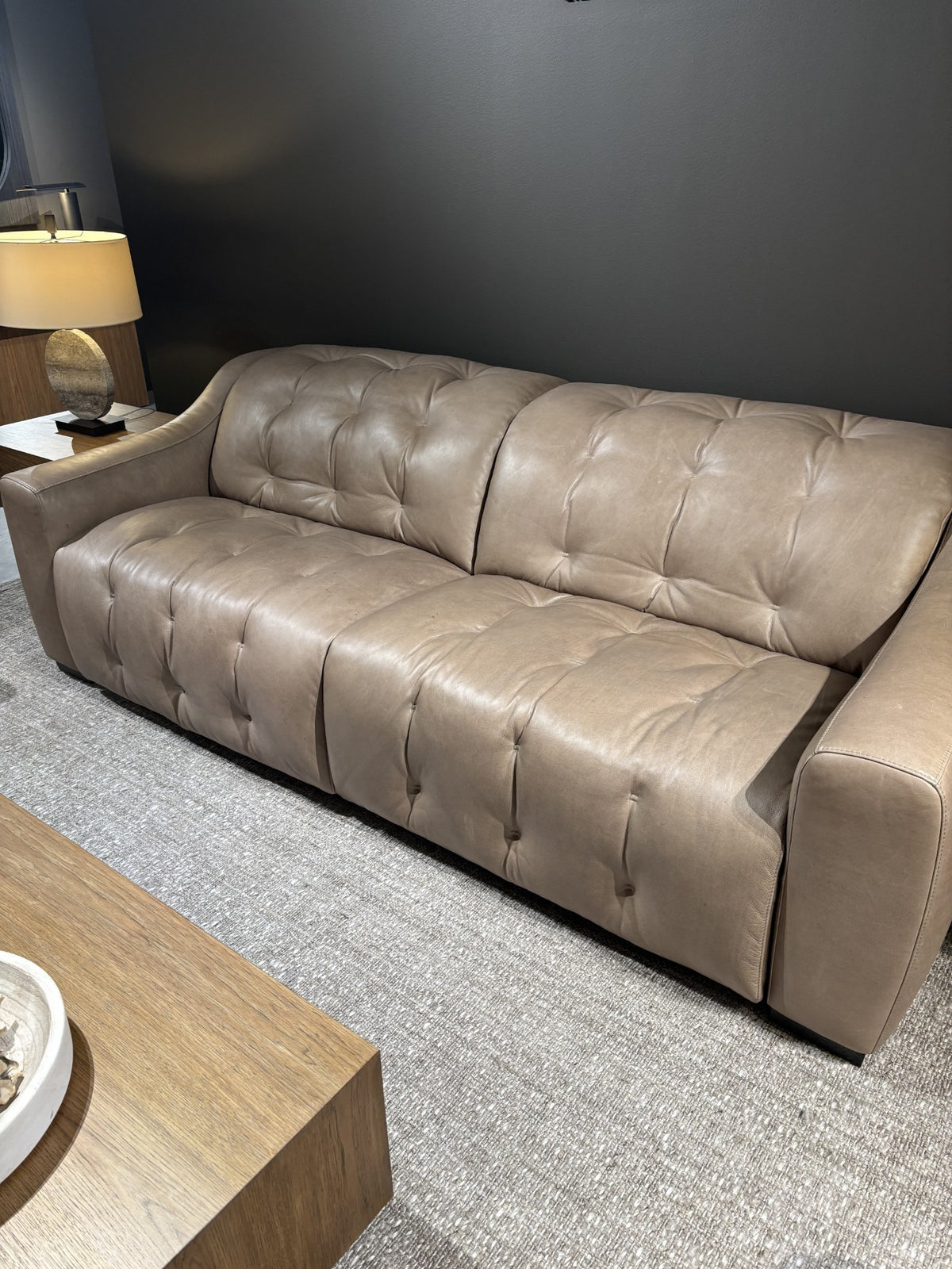 Karma Ivory Power Motion Sofa - Ornate Home