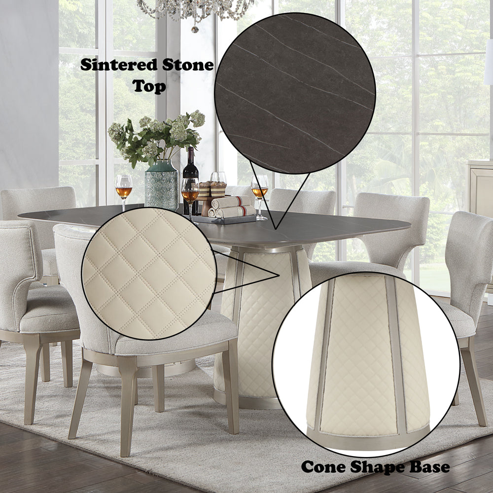 Kasa Champagne Dining Table - Ornate Home