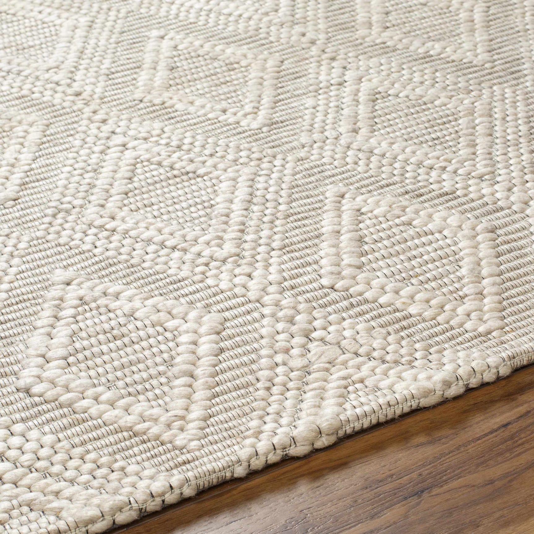 Kasib Beige Hand Woven Area Rug - Clearance - Ornate Home