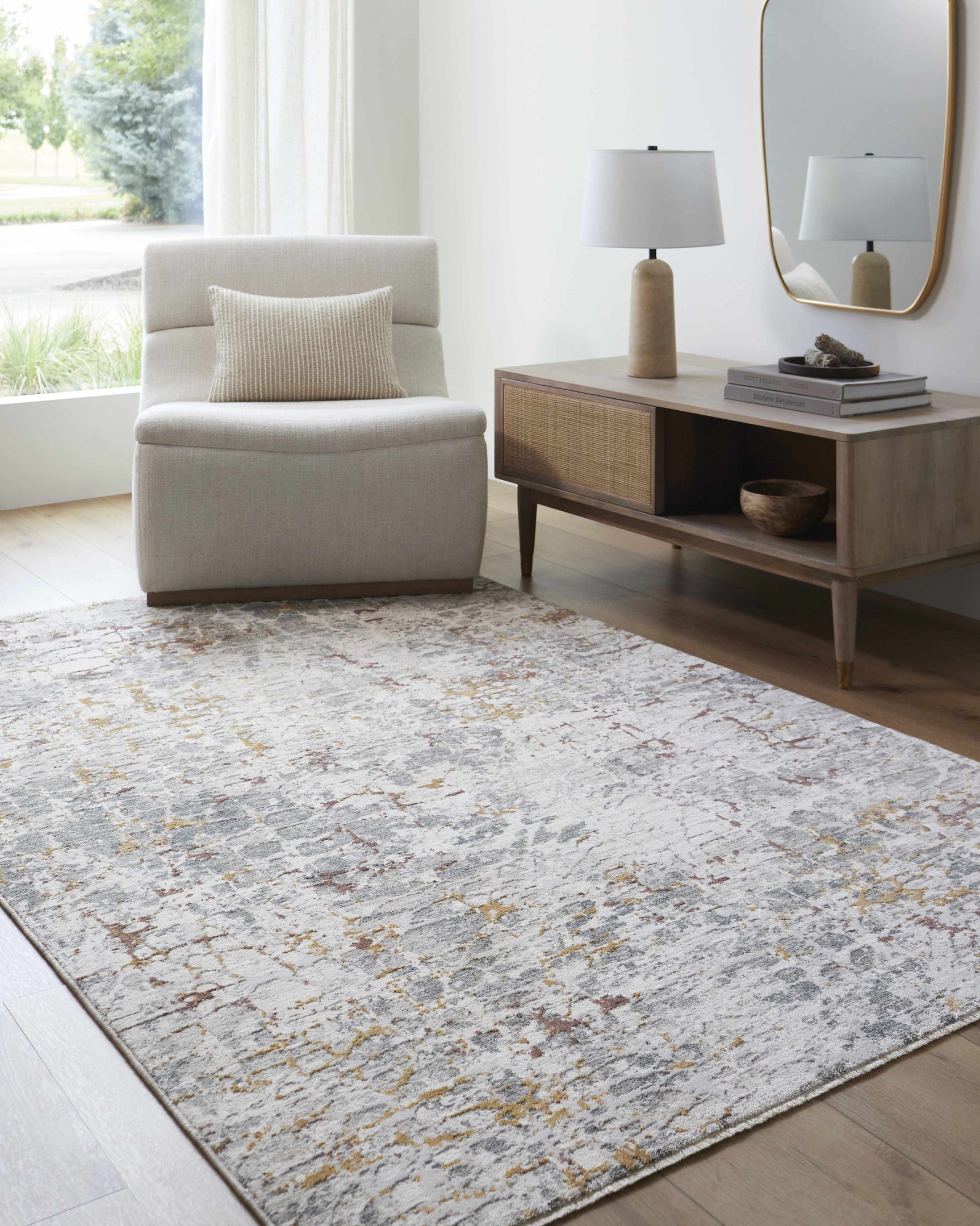 Kasim Textured Rug with Fringes - Ornate Home