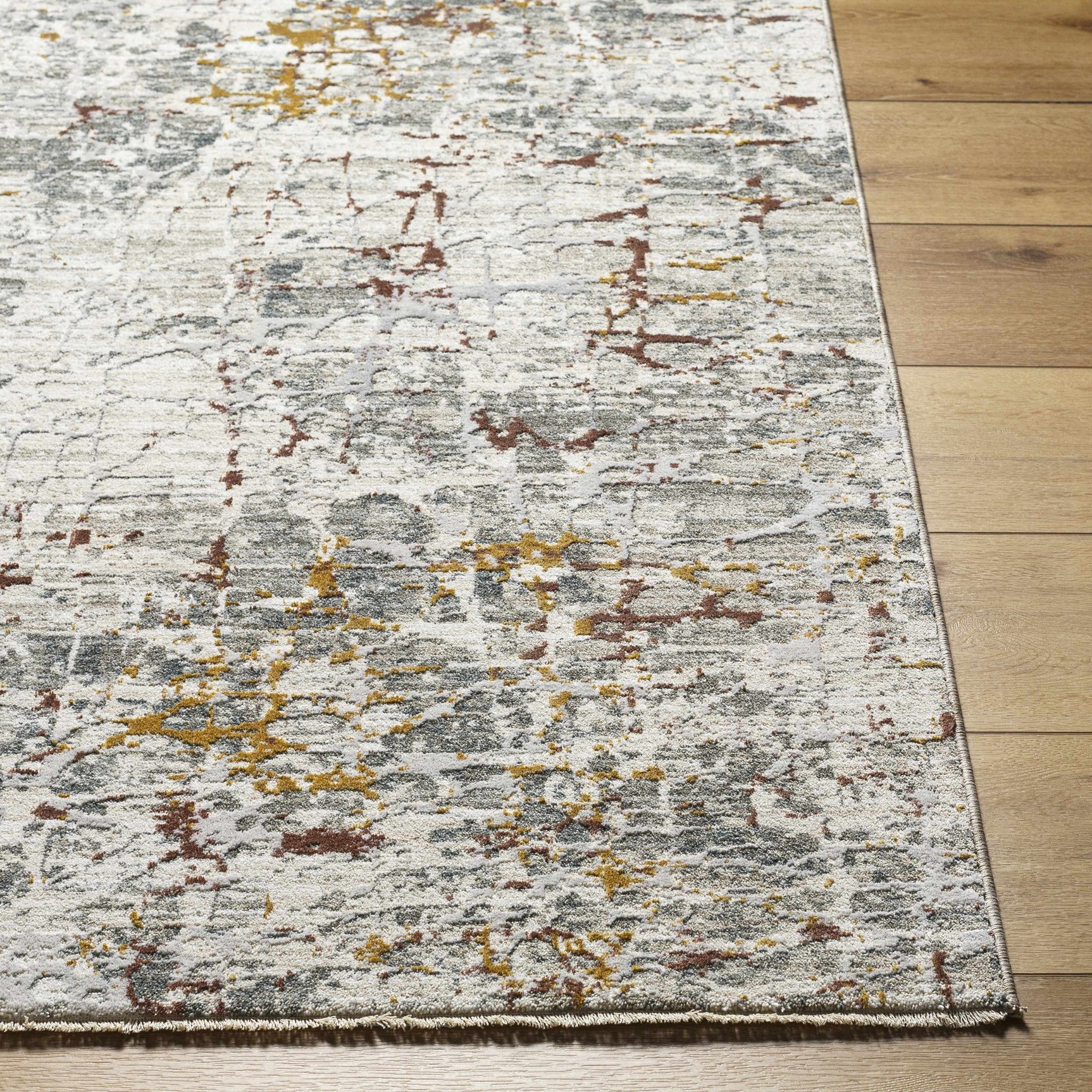 Kasim Textured Rug with Fringes - Ornate Home
