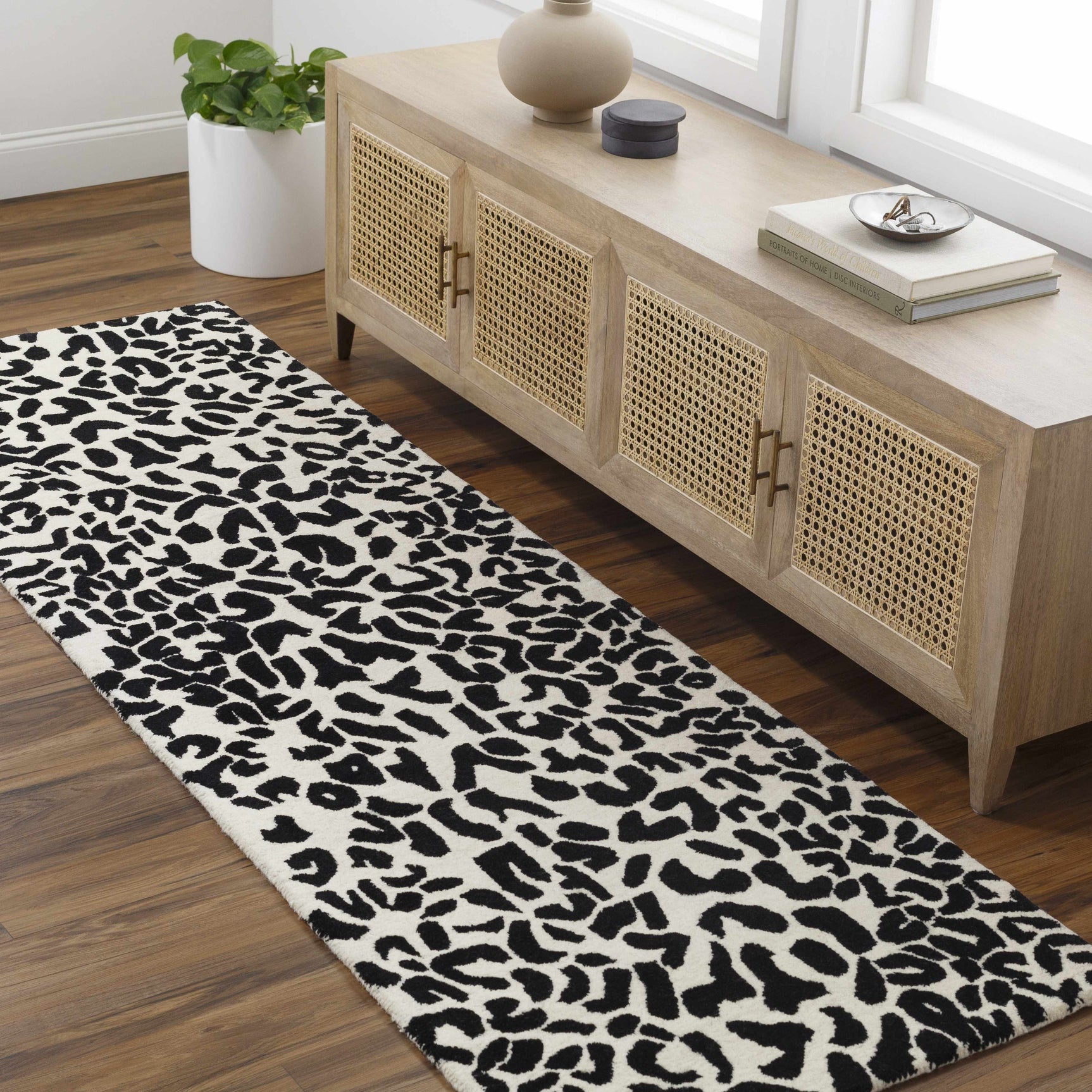 Kass Leopard Print Area Rug - Clearance - Ornate Home