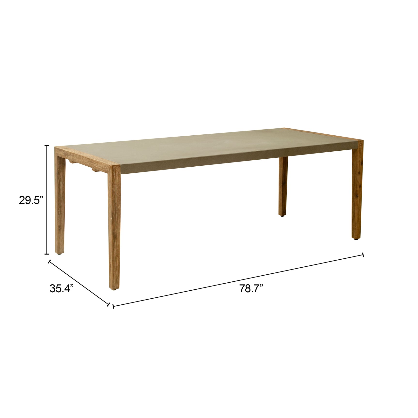 Kata Gray Dining Table - Ornate Home